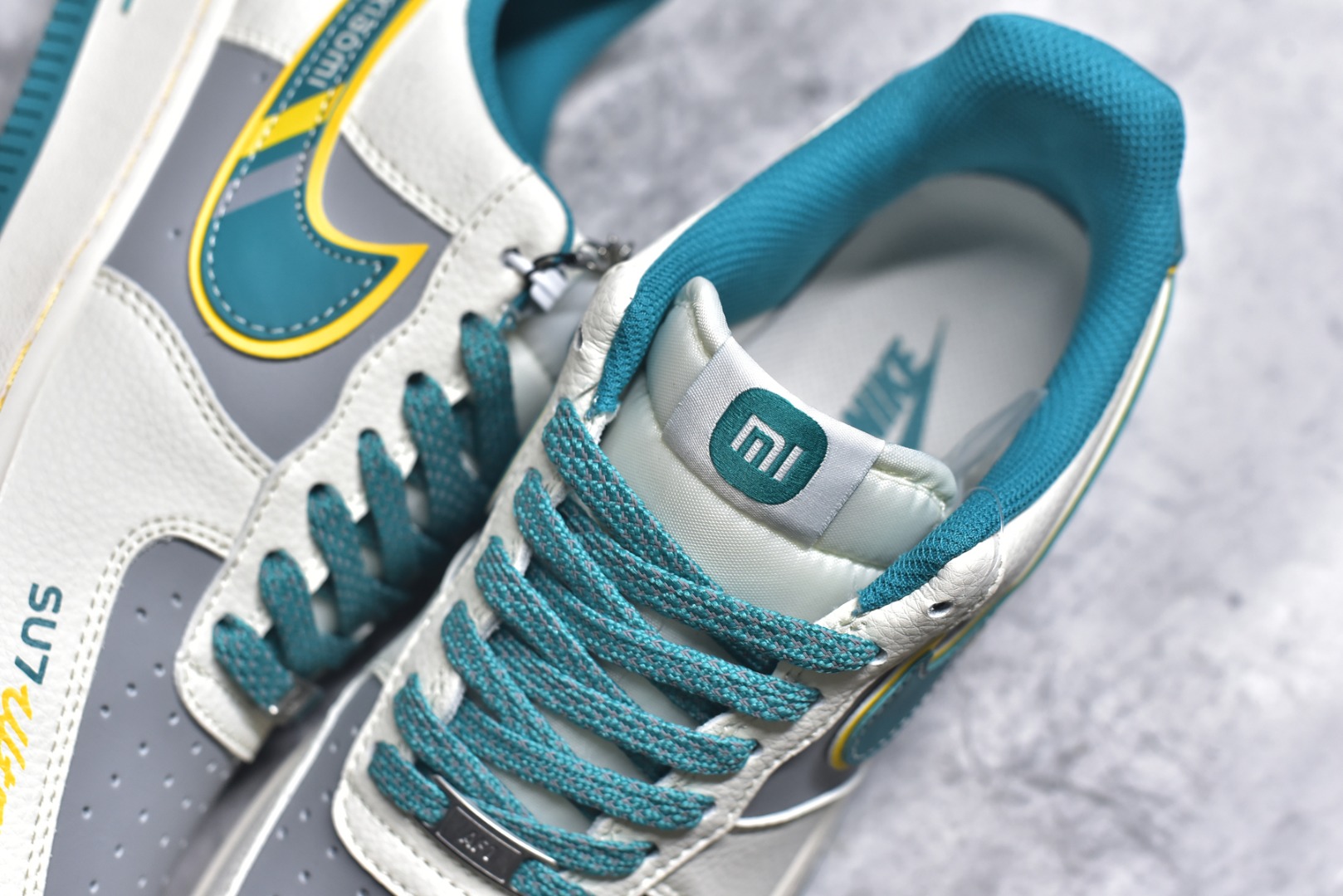 图片[9]-#Nike Air Force 1 \’07 Low 小米联名 海湾蓝 空军一号低帮休闲板鞋 SS1168-208 #原楦头原纸板 原装鞋盒 定制五金配件 内置全掌气垫 原厂鞋底 尺码：36 36.5 37.5 38 38.5 39 40 40.5 41 42 42.5 43 44 44.5 45 9.D4-选品中心