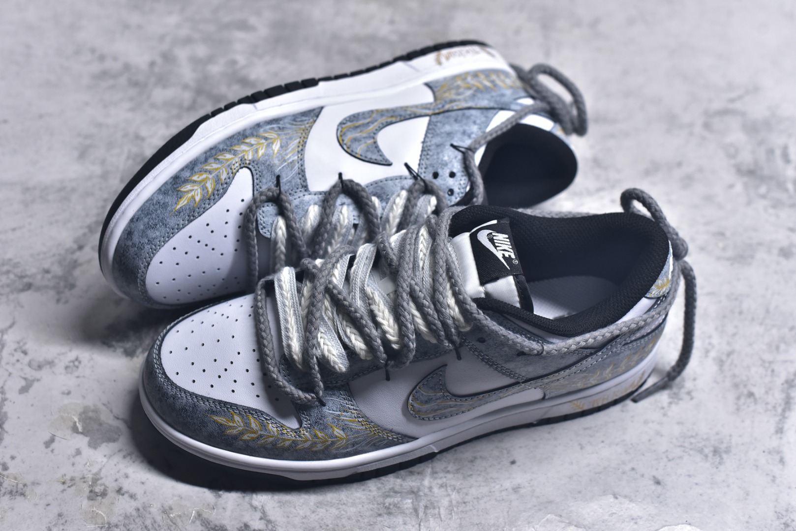 图片[7]-#Nike SB Dunk Low 麦穗灰绑带 低帮休闲板鞋 DD1391-100 #定制鞋盒 大厂纯原品质出货 超高清洁度 皮料切割干净无任何毛边 细节完美 尺码：40 40.5 41 42 42.5 43 44 44.5 45 46 9.E5-选品中心
