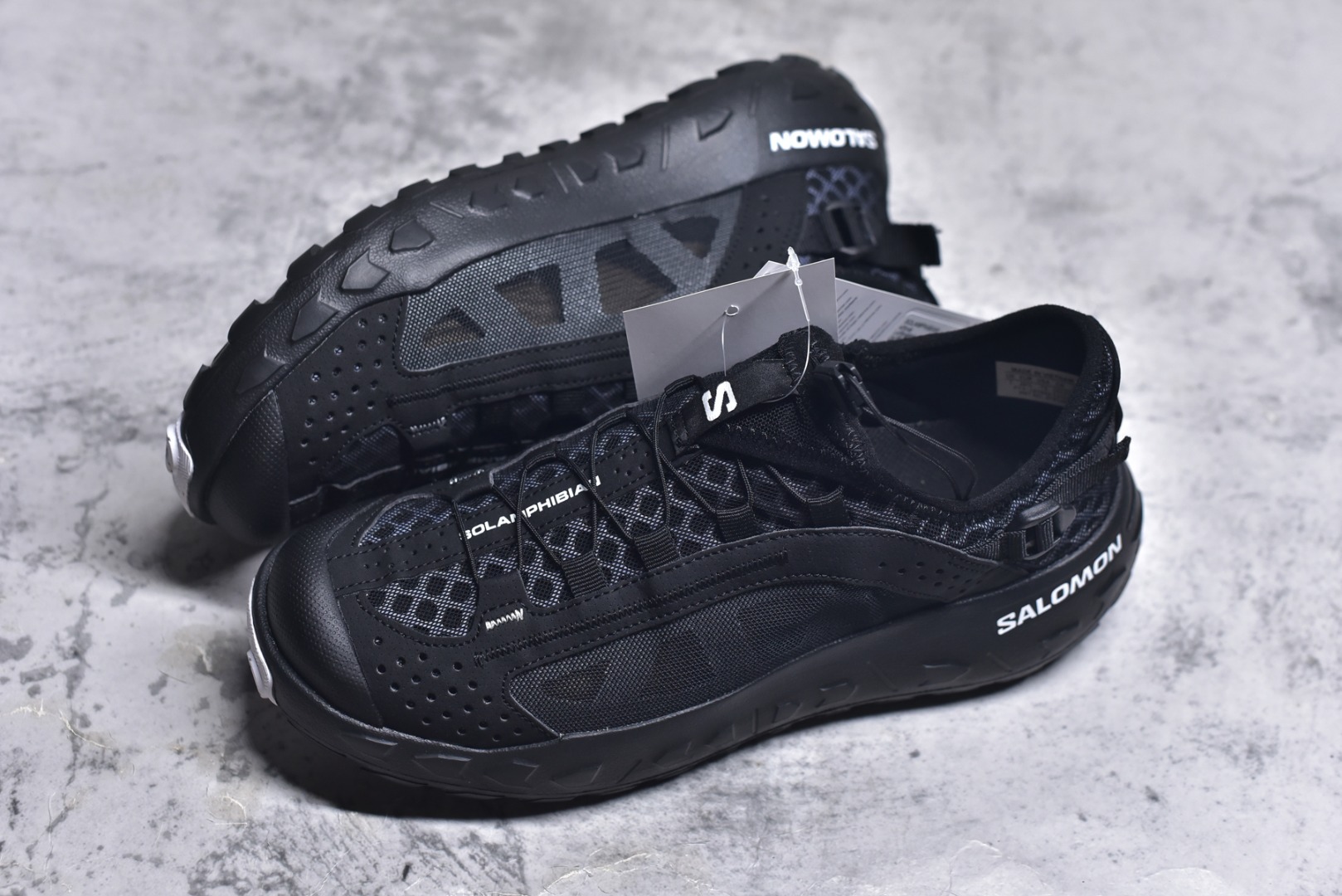 图片[7]-#SALOMON萨洛蒙 SOLAMPHIBIAN 时尚潮流百搭舒适 轮胎鞋 水陆两栖 低帮 户外功能鞋 男女款 黑色478148 尺码：36-46-选品中心