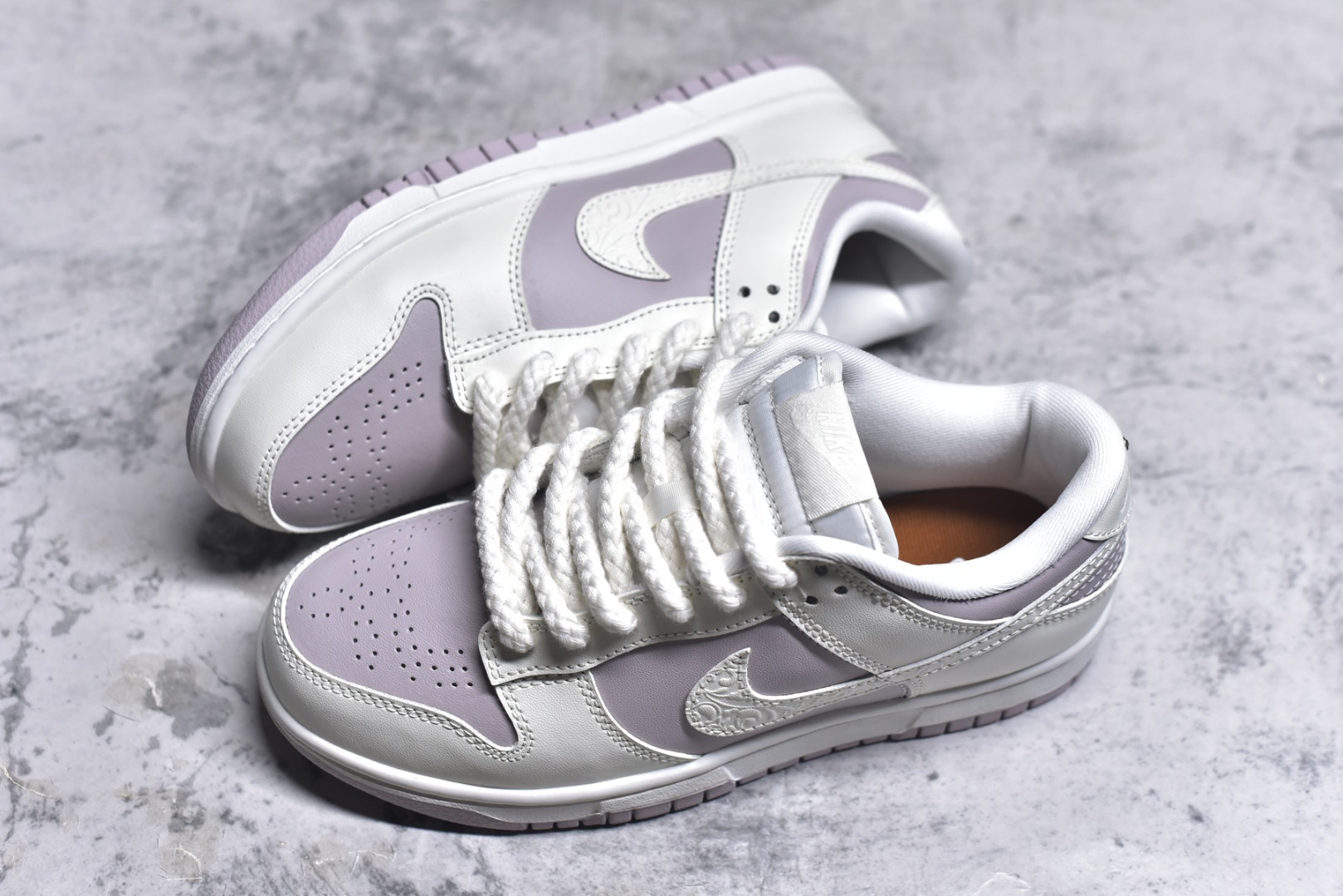 图片[7]-#Nike SB Dunk Low 白淡紫浮雕 低帮休闲板鞋 IH0639-011 尺码：35.5 36 36.5 37.5 38 38.5 39 40 9.E5-选品中心