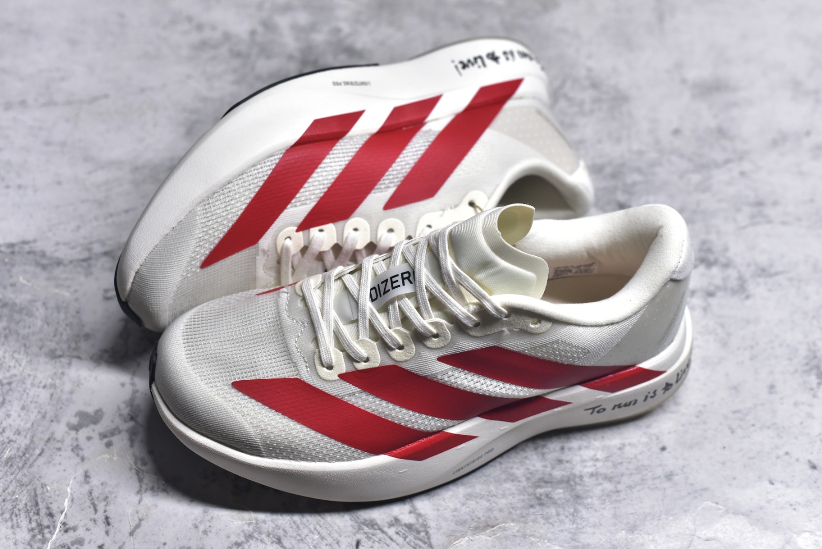 图片[7]-#阿迪达斯 AD Adizero Eva SL M 运动舒适防滑耐磨 低帮跑步鞋 阿迪达斯革新力作!「破纪录轻跑鞋」adiZero Adios Pro EVO 极致轻盈的Lightweight Upper设计,带来近乎裸足的舒适体验。中底采用尖端科技，Lightstrike Pro材料经过精细调校，实现卓越缓震与轻量化的完美结合。 尺码：36-45-选品中心