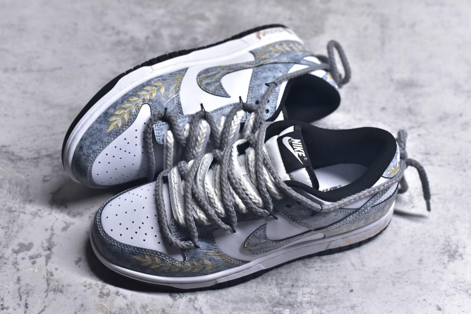 图片[7]-#Nike SB Dunk Low 麦穗灰绑带 低帮休闲板鞋 DD1391-100 #定制鞋盒 大厂纯原品质出货 超高清洁度 皮料切割干净无任何毛边 细节完美 尺码：40 40.5 41 42 42.5 43 44 44.5 45 46 9.E5-选品中心