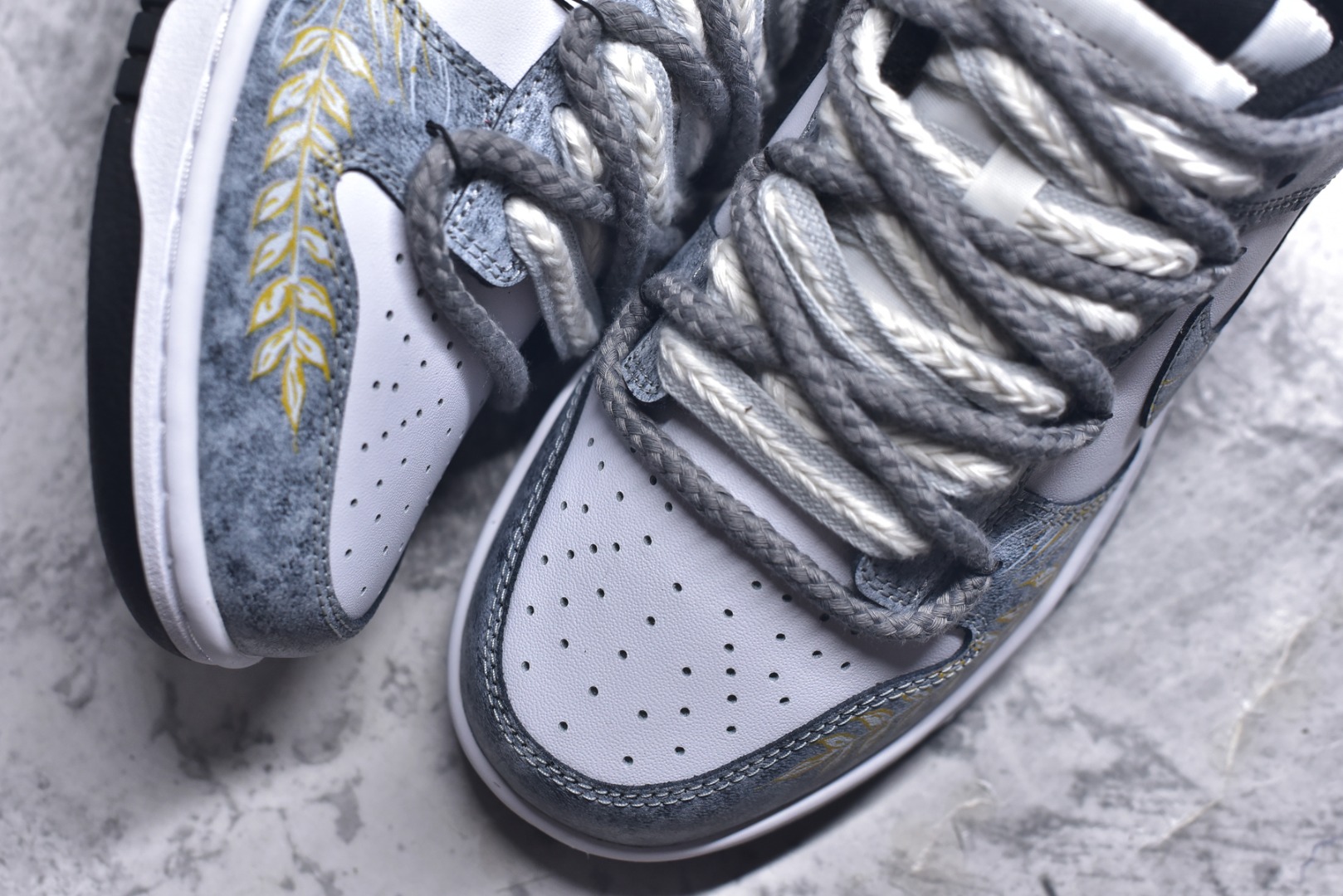图片[8]-#Nike SB Dunk Low 麦穗灰绑带 低帮休闲板鞋 DD1391-100 #定制鞋盒 大厂纯原品质出货 超高清洁度 皮料切割干净无任何毛边 细节完美 尺码：40 40.5 41 42 42.5 43 44 44.5 45 46 9.E5-选品中心