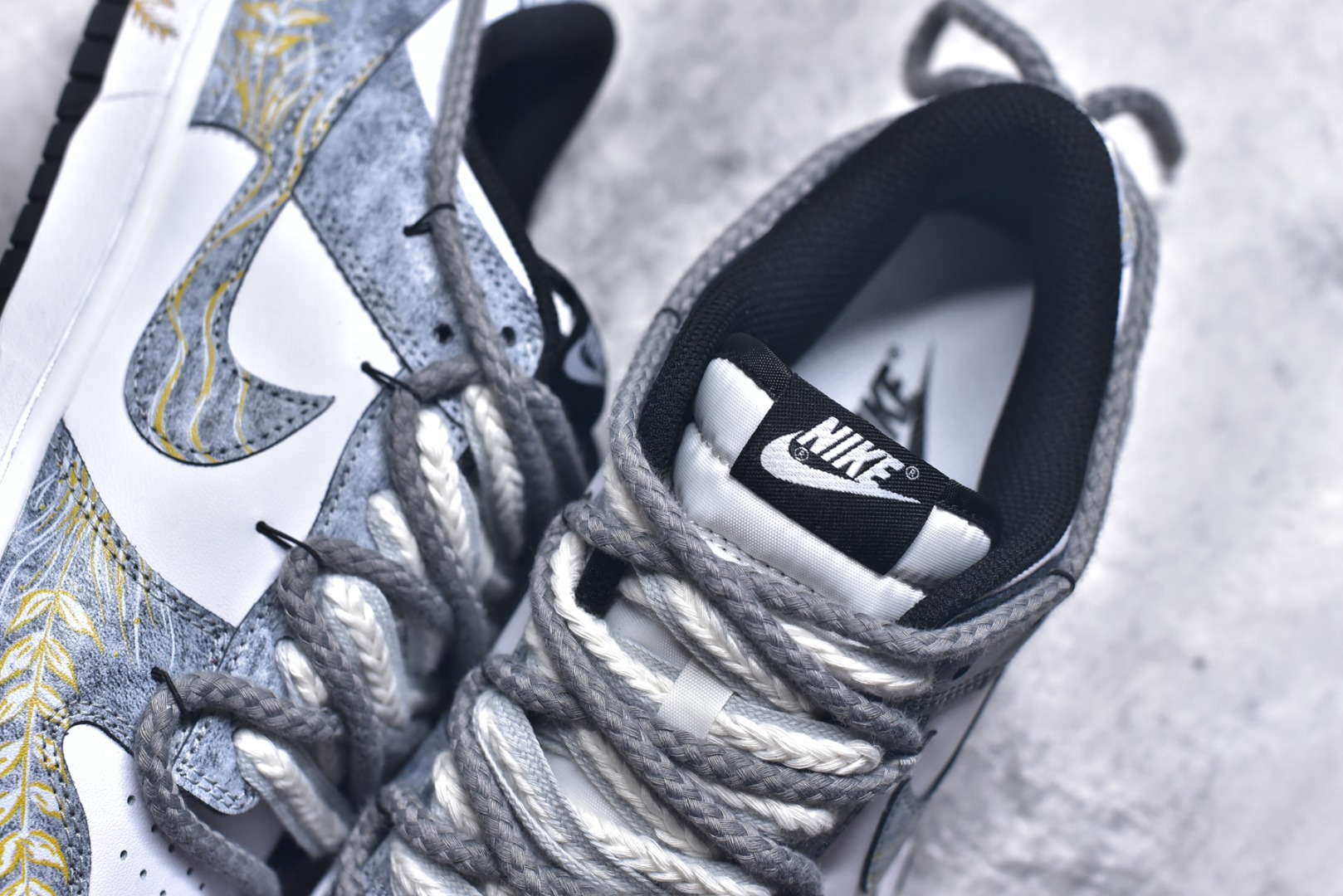 图片[9]-#Nike SB Dunk Low 麦穗灰绑带 低帮休闲板鞋 DD1391-100 #定制鞋盒 大厂纯原品质出货 超高清洁度 皮料切割干净无任何毛边 细节完美 尺码：40 40.5 41 42 42.5 43 44 44.5 45 46 9.E5-选品中心