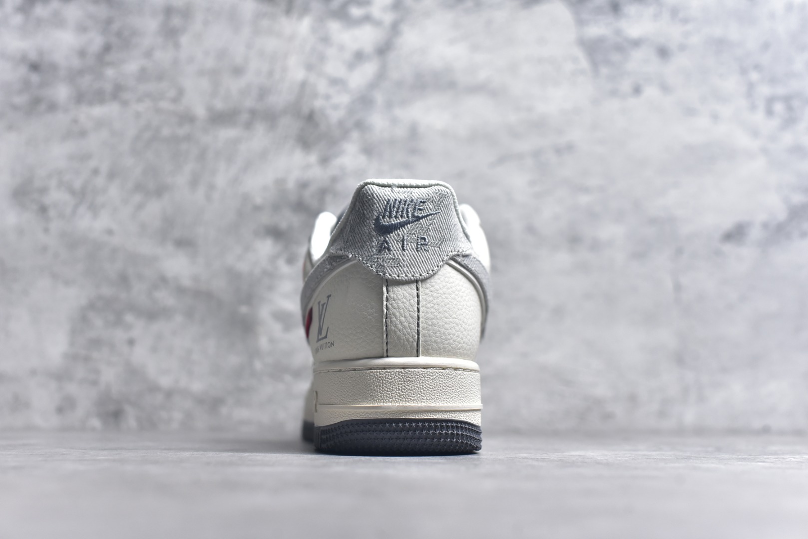 图片[5]-#Nike Air Force 1\’07 Low LV联名 灰布勾灰底 空军一号低帮休闲板鞋 YX5066-346 #原楦头原纸板 原装鞋盒 定制五金配件 内置全掌气垫 原厂鞋底 尺码：36 36.5 37.5 38 38.5 39 40 40.5 41 42 42.5 43 44 44.5 45 9.D4-选品中心