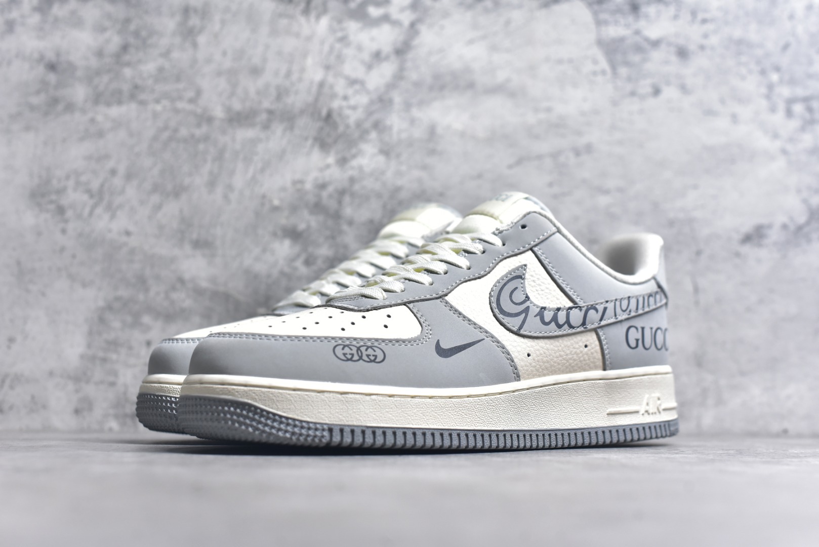 图片[2]-#Nike Air Force 1\’07 Low 古驰联名 火山灰 空军一号低帮休闲板鞋 DF0188-050 #原楦头原纸板 原装鞋盒 定制五金配件 内置全掌气垫 原厂鞋底 尺码：36 36.5 37.5 38 38.5 39 40 40.5 41 42 42.5 43 44 44.5 45 9.D4-选品中心