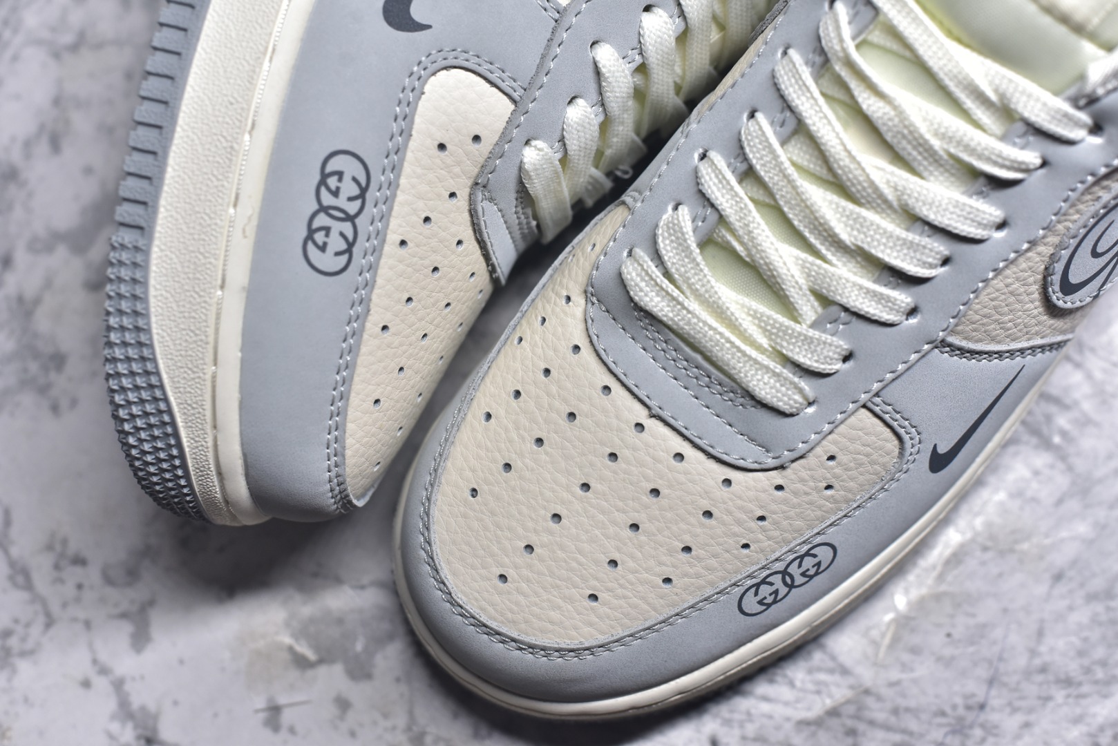图片[8]-#Nike Air Force 1\’07 Low 古驰联名 火山灰 空军一号低帮休闲板鞋 DF0188-050 #原楦头原纸板 原装鞋盒 定制五金配件 内置全掌气垫 原厂鞋底 尺码：36 36.5 37.5 38 38.5 39 40 40.5 41 42 42.5 43 44 44.5 45 9.D4-选品中心