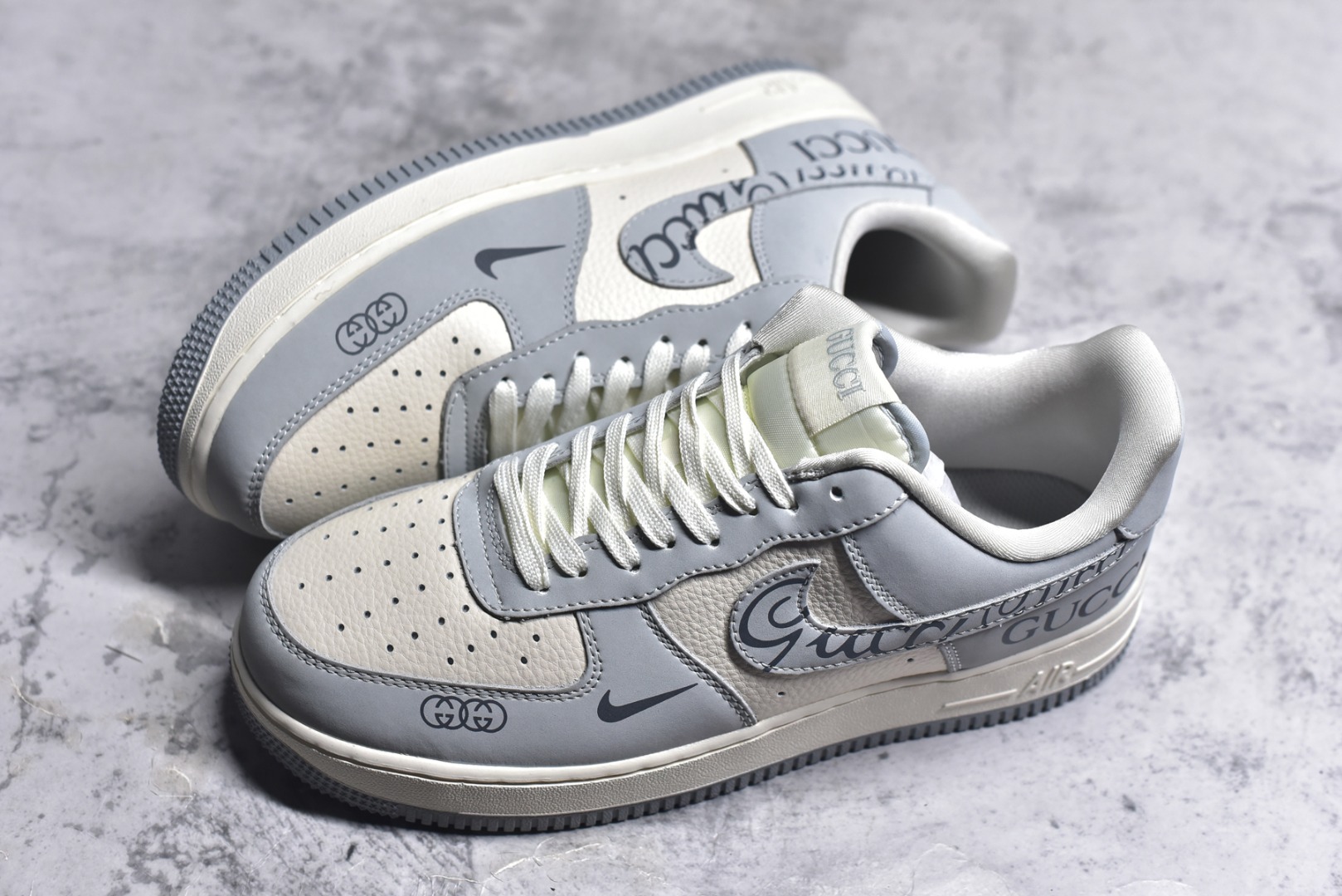 图片[7]-#Nike Air Force 1\’07 Low 古驰联名 火山灰 空军一号低帮休闲板鞋 DF0188-050 #原楦头原纸板 原装鞋盒 定制五金配件 内置全掌气垫 原厂鞋底 尺码：36 36.5 37.5 38 38.5 39 40 40.5 41 42 42.5 43 44 44.5 45 9.D4-选品中心