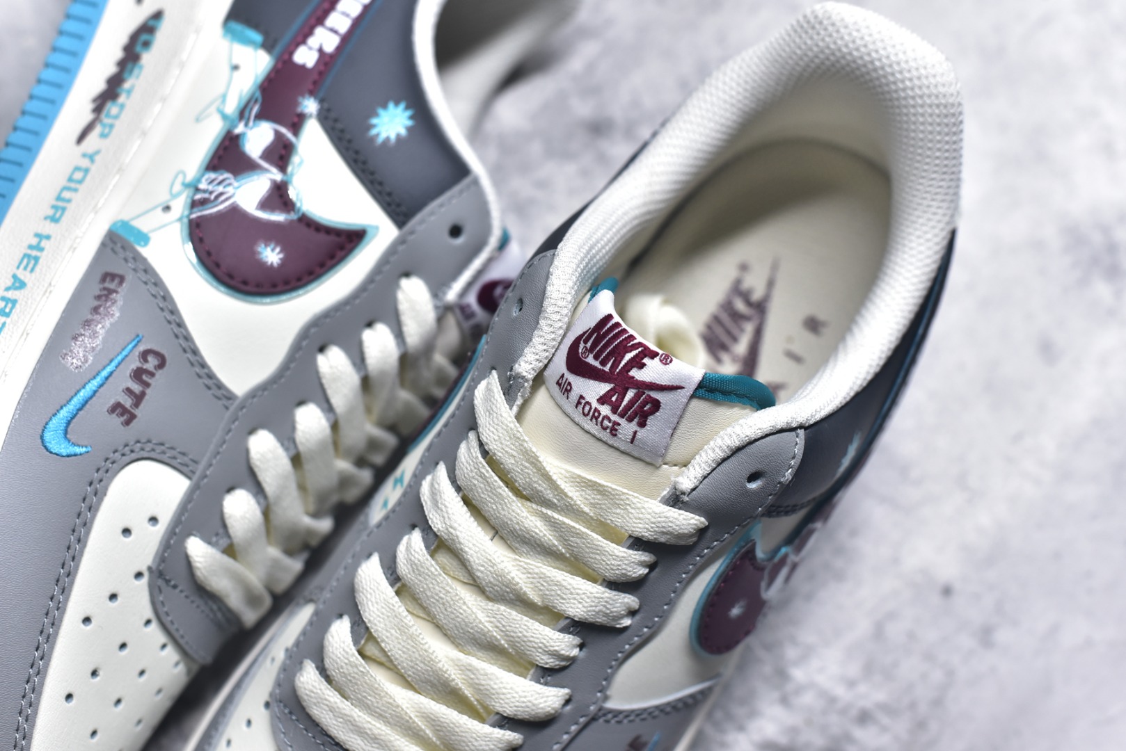 图片[9]-#Nike Air Force 1\’07 Low \”Stop Drinking\” 戒酒骷髅 空军一号低帮休闲运动板鞋 LJ2288-666 #戒酒骷髅是一幅极具警示意义的创意作品。画面主体是一个骷髅正仰面喝酒，它没有了皮肉的包裹，骨骼突兀地展现，空洞的眼眶直愣愣地望向天空，毫无生机的手紧握着酒杯，酒水顺着它的颌骨肆意流淌 尺码：36 36.5 37.5 38 38.5 39 40 40.5 41 42 42.5 43 44 44.5 45 9.D4-选品中心