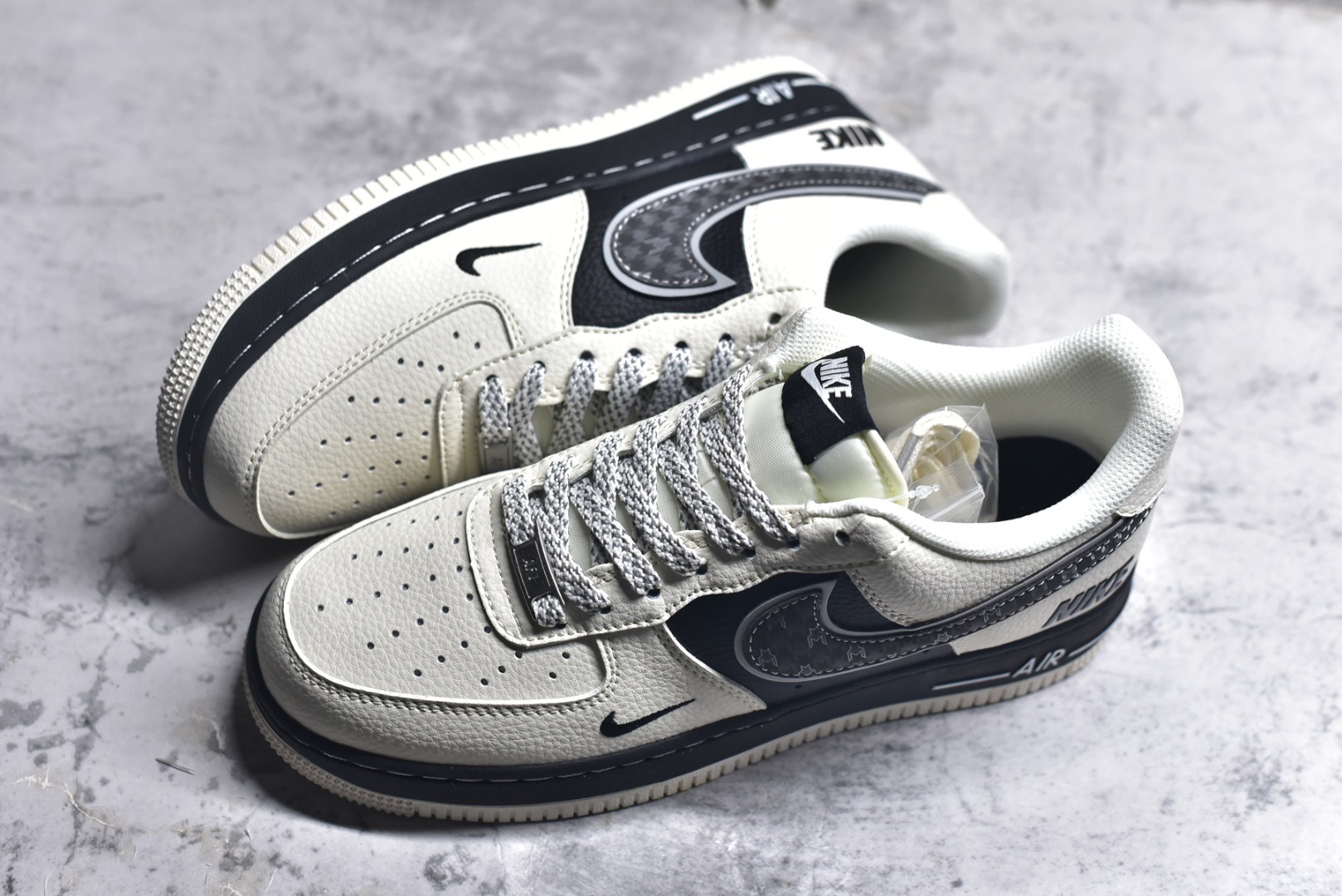 图片[7]-#Nike Air Force 1\’07 Low 联名 双层米黑 空军一号低帮休闲板鞋 XX3168-206 #原楦头原纸板 原装鞋盒 定制五金配件 内置全掌气垫 原厂鞋底 尺码：36 36.5 37.5 38 38.5 39 40 40.5 41 42 42.5 43 44 44.5 45 9.D4-选品中心