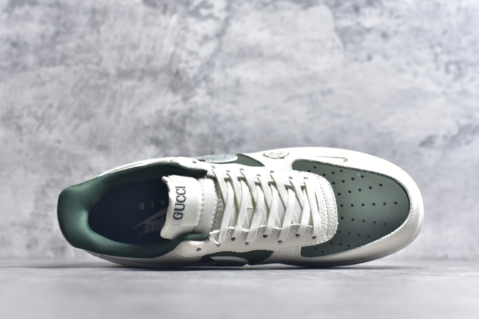 图片[4]-#Nike Air Force 1\’07 Low 古驰联名 橄榄绿鬼脸 空军一号低帮休闲板鞋 KK1988-095 #原楦头原纸板 原装鞋盒 定制五金配件 内置全掌气垫 原厂鞋底 尺码：36 36.5 37.5 38 38.5 39 40 40.5 41 42 42.5 43 44 44.5 45 9.D4-选品中心