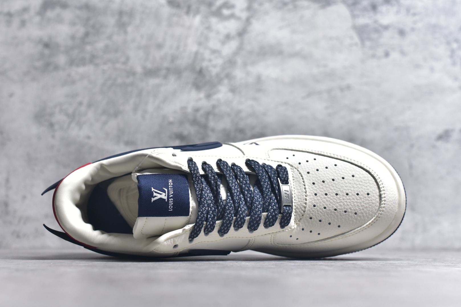 图片[4]-#Nike Air Force 1\’07 Low LV联名 深蓝大勾 空军一号低帮休闲板鞋 XS3464-575 #原楦头原纸板 原装鞋盒 定制五金配件 内置全掌气垫 原厂鞋底 尺码：36 36.5 37.5 38 38.5 39 40 40.5 41 42 42.5 43 44 44.5 45 9.D4-选品中心