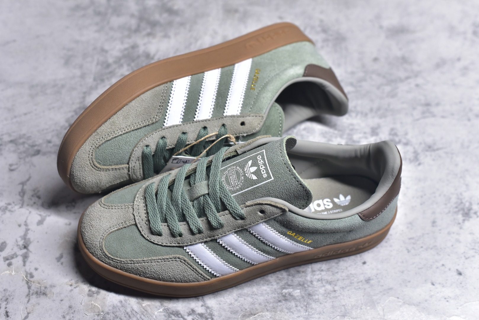 图片[7]-#AD Gazelle Indoor Trainers 羚羊内训系列低帮复古百搭休闲运动德训风板鞋 JI3526 90年代经典的复刻版！自60年代以足球训练鞋面世以来,Gazelle就以其经典设计席卷全球。1991年版本的复刻,再造经典Gazelle。采用皮革打造,搭配浊色细节,让这款经典更加简约。尺码：35.5-45-选品中心