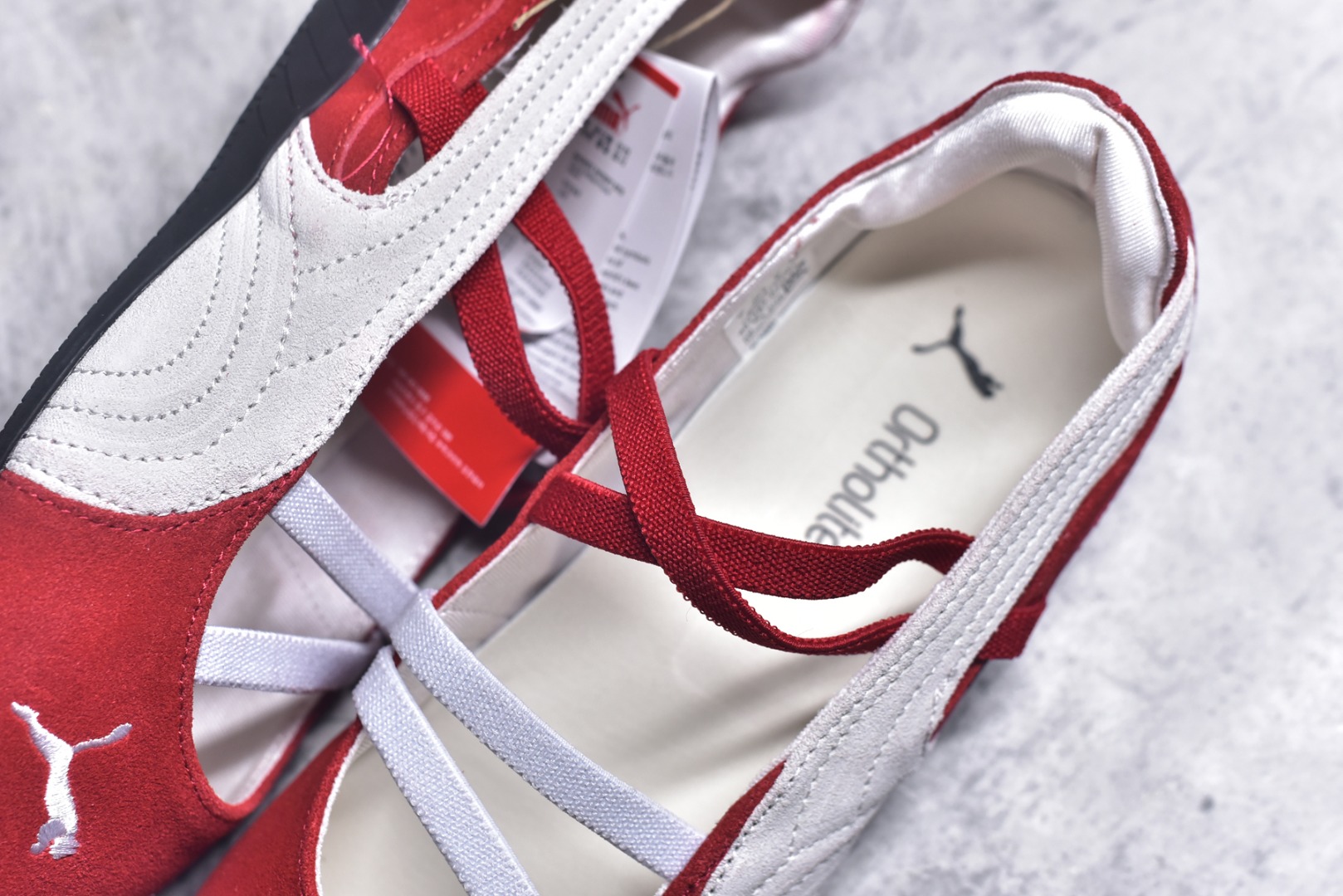 图片[9]-#Puma Speedcat 舒适百搭 低帮 芭蕾鞋 #朴彩英 rose 同款 配色酷感拉满 低帮设计超显脚踝纤细，上脚轻盈又舒适。不管日常出街还是运动都适配，防滑耐磨超抗造。 货号：401287-07 尺码：35-41-选品中心