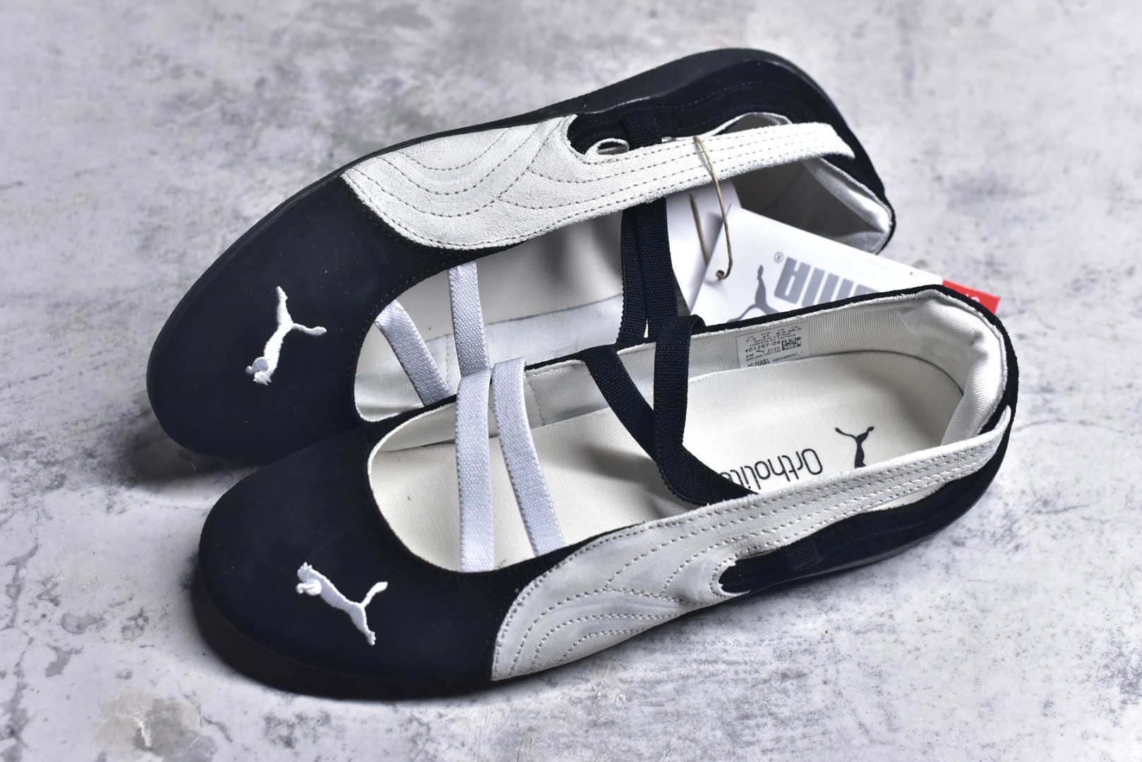 图片[7]-#Puma Speedcat 舒适百搭 低帮 芭蕾鞋 #朴彩英 rose 同款 黑粉配色甜酷感拉满 低帮设计超显脚踝纤细，上脚轻盈又舒适。不管日常出街还是运动都适配，防滑耐磨超抗造。 尺码：35-41-选品中心
