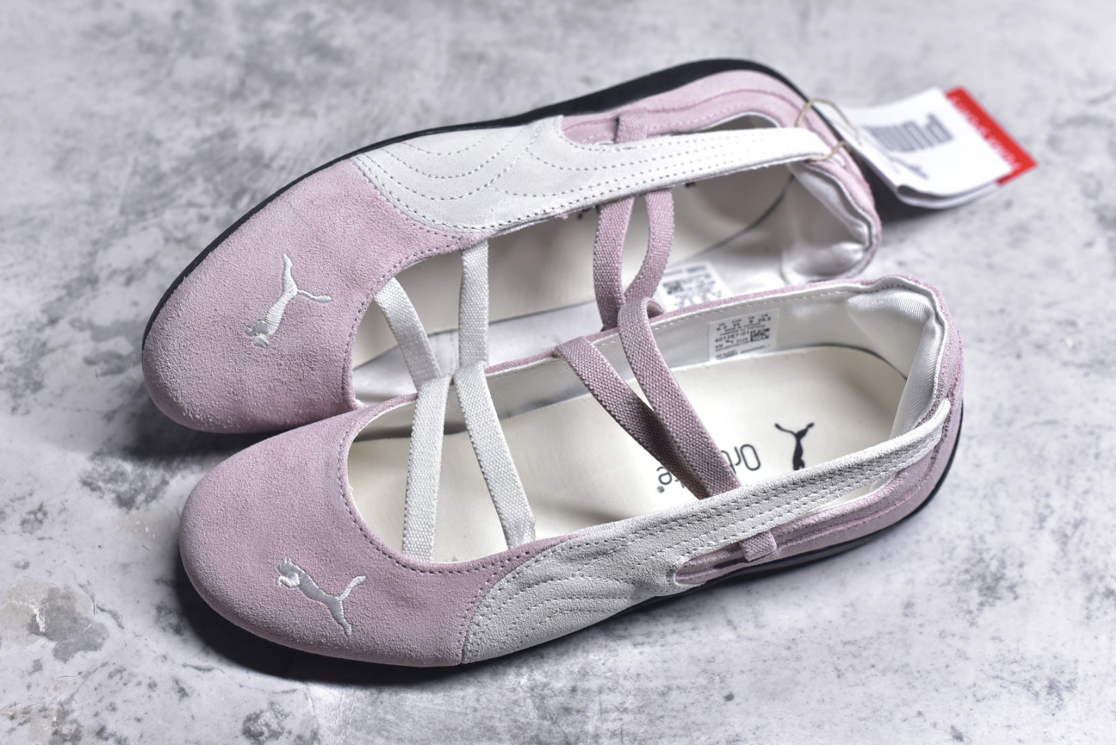 图片[7]-#Puma Speedcat 舒适百搭 低帮 芭蕾鞋 #朴彩英 rose 同款 配色酷感拉满 低帮设计超显脚踝纤细，上脚轻盈又舒适。不管日常出街还是运动都适配，防滑耐磨超抗造。 货号：401287-01 尺码：35-41-选品中心