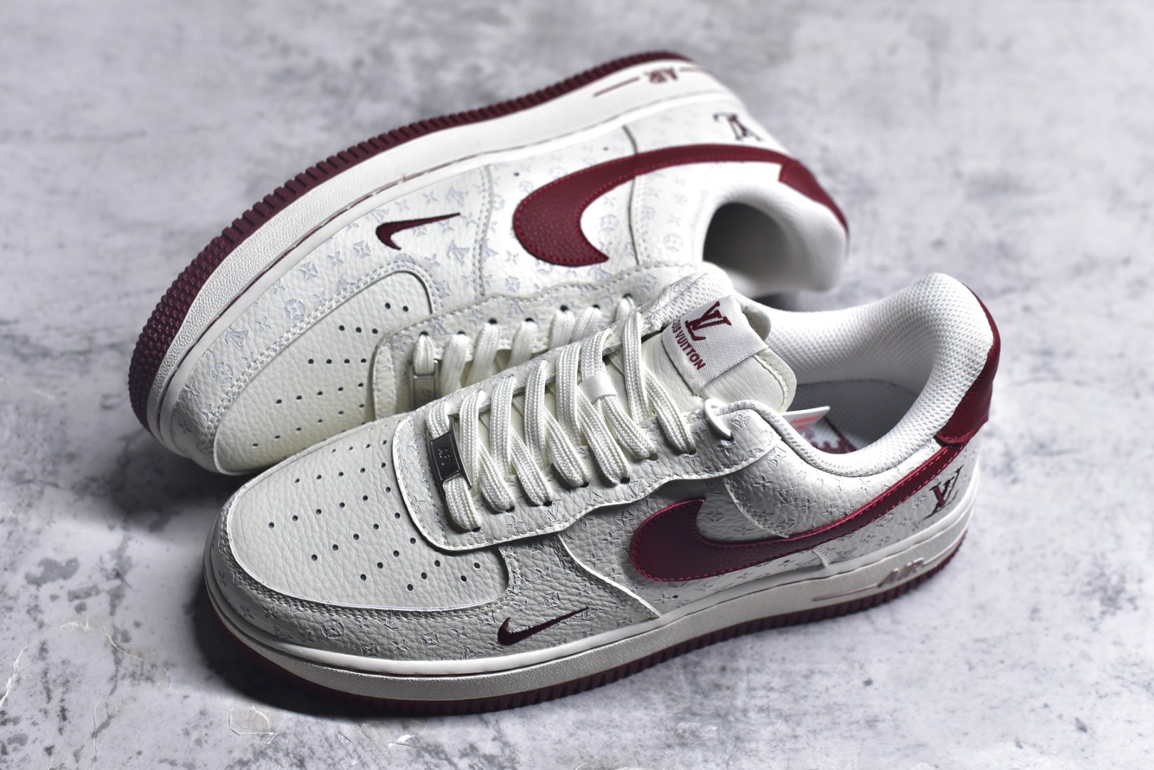 图片[7]-#Nike Air Force 1\’07 Low LV联名 白红 空军一号低帮休闲板鞋 LW9279-015 #原楦头原纸板 原装鞋盒 原厂鞋底 超高清洁度 细节完美 尺码：36 36.5 37.5 38 38.5 39 40 40.5 41 42 42.5 43 44 44.5 45 9.D4-选品中心