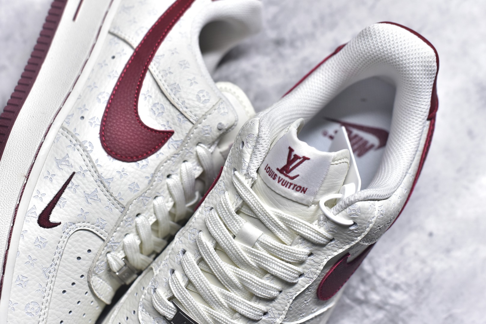 图片[9]-#Nike Air Force 1\’07 Low LV联名 白红 空军一号低帮休闲板鞋 LW9279-015 #原楦头原纸板 原装鞋盒 原厂鞋底 超高清洁度 细节完美 尺码：36 36.5 37.5 38 38.5 39 40 40.5 41 42 42.5 43 44 44.5 45 9.D4-选品中心
