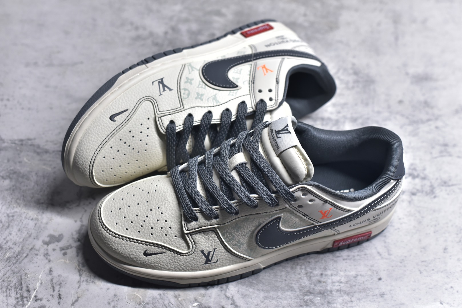 图片[7]-#Nike SB Dunk Low LV夜光黑底红尾 周年高端定制 低帮休闲板鞋 YX5066-362 #定制鞋盒 大厂纯原品质出货 超高清洁度 皮料切割干净无任何毛边 细节完美 尺码：36 36.5 37.5 38 38.5 39 40 40.5 41 42 42.5 43 44 44.5 45 9.E5-选品中心