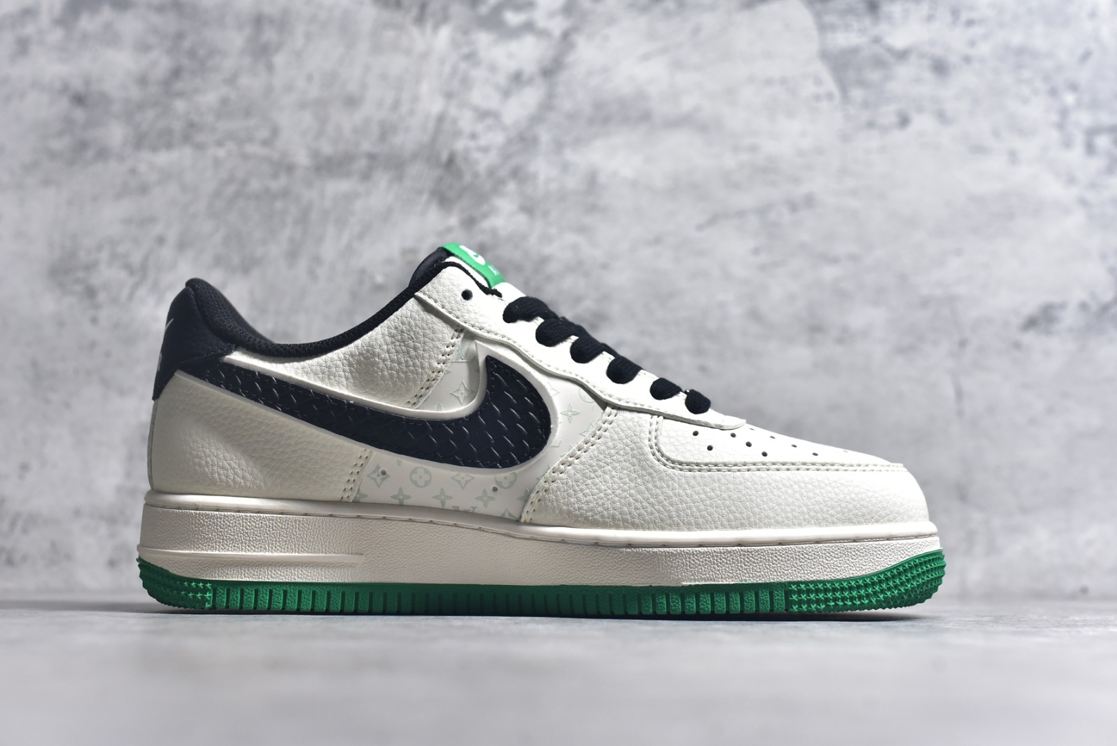 图片[3]-#Nike Air Force 1\’07 Low LV联名 米黑鳞纹绿底 空军一号低帮休闲板鞋 QW5836-008 #原楦头原纸板 原装鞋盒 定制五金配件 内置全掌气垫 原厂鞋底 尺码：36 36.5 37.5 38 38.5 39 40 40.5 41 42 42.5 43 44 44.5 45 9.D4-选品中心