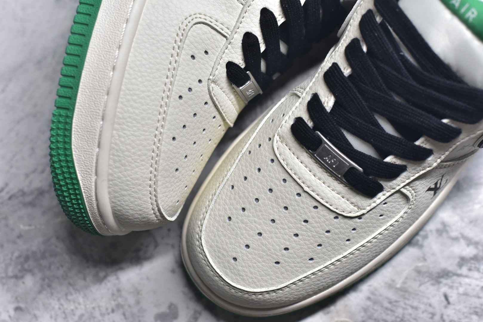 图片[8]-#Nike Air Force 1\’07 Low LV联名 米黑鳞纹绿底 空军一号低帮休闲板鞋 QW5836-008 #原楦头原纸板 原装鞋盒 定制五金配件 内置全掌气垫 原厂鞋底 尺码：36 36.5 37.5 38 38.5 39 40 40.5 41 42 42.5 43 44 44.5 45 9.D4-选品中心