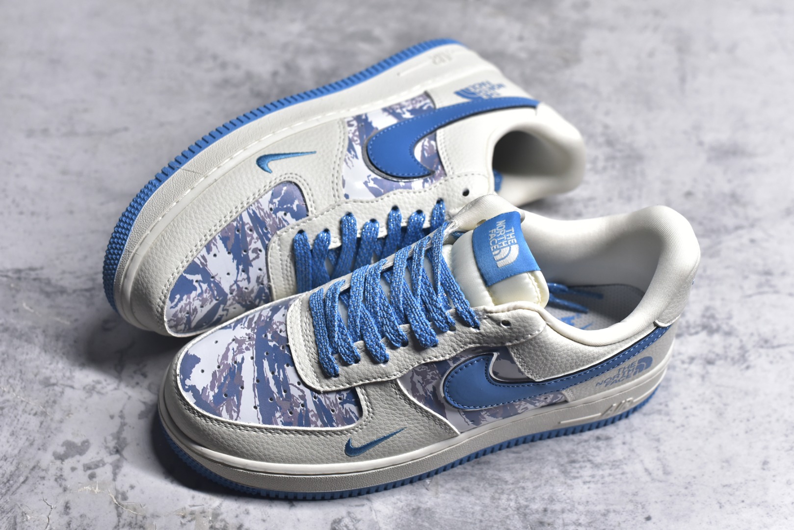 图片[7]-#Nike Air Force 1\’07 Low 北面联名 雪山米蓝 空军一号低帮休闲板鞋 KJ1688-003 #原楦头原纸板 原装鞋盒 定制五金配件 内置全掌气垫 原厂鞋底 尺码：36 36.5 37.5 38 38.5 39 40 40.5 41 42 42.5 43 44 44.5 45 9.D4-选品中心
