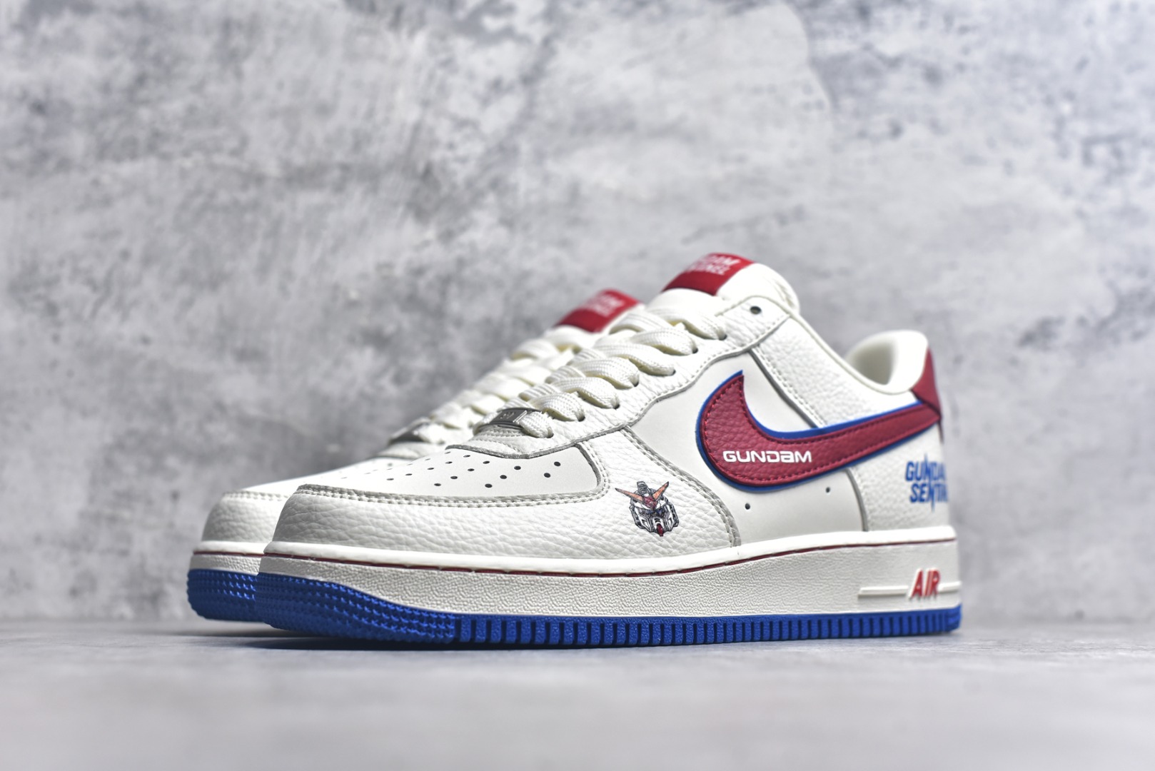 图片[2]-#Nike Air Force 1\’07 Low 万代联名 白红蓝 空军一号低帮休闲板鞋 SC0601-565 #原楦头原纸板 原装鞋盒 原厂鞋底 超高清洁度 细节完美 尺码：36 37 37.5 38 39 39.5 40 40.5 41.5 42 42.5 43 44 44.5 45 9.D4-选品中心