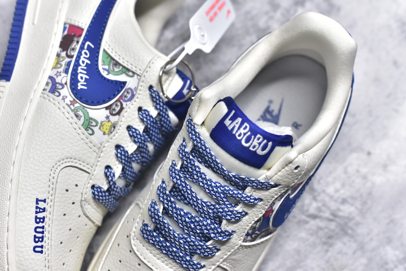 图片[9]-#Nike Air Force 1\’07 Low Labubu拉布布 空军一号定制休闲板鞋 KJ1688-011 #原楦头原纸板 原装鞋盒 定制五金配件 内置全掌气垫 原厂鞋底 尺码：36 36.5 37.5 38 38.5 39 40 40.5 41 42 42.5 43 44 44.5 45 9.D4-选品中心