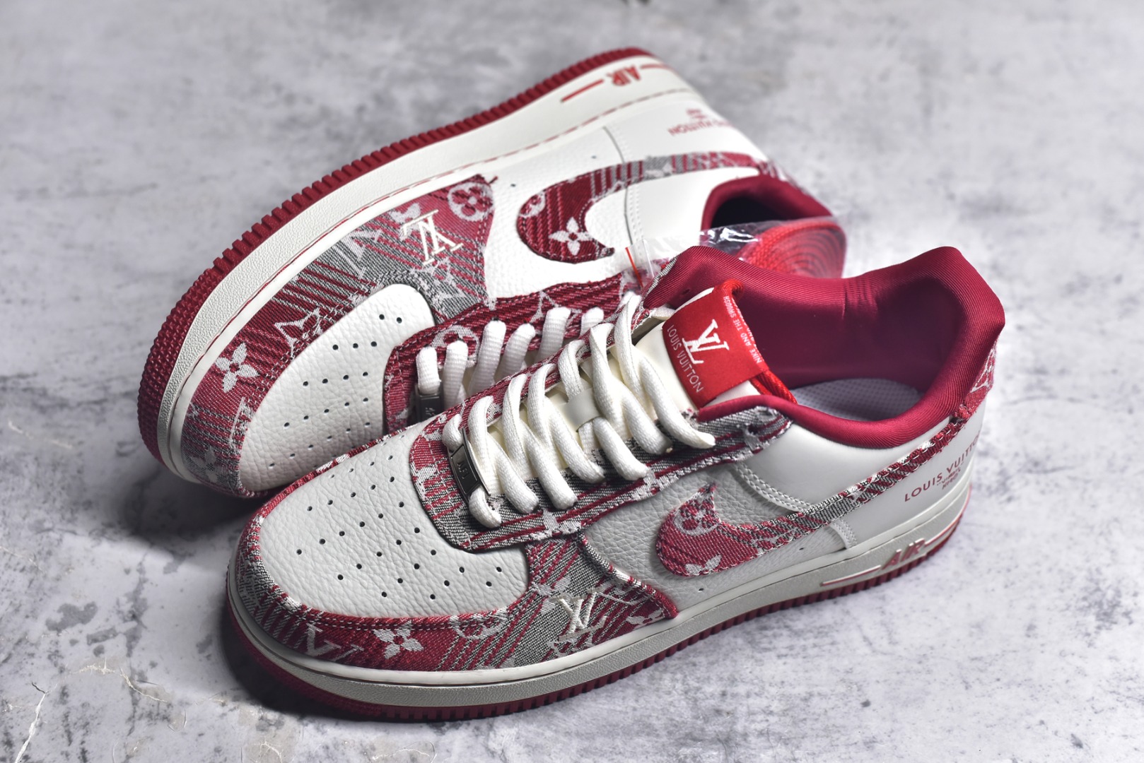 图片[7]-#Nike Air Force 1\’07 Low LV联名 灰红牛仔 空军一号低帮休闲板鞋 SC9207-541 #3M反光 原楦头原纸板 原装鞋盒 定制五金配件 内置全掌气垫 原厂鞋底 尺码：36 36.5 37.5 38 38.5 39 40 40.5 41 42 42.5 43 44 44.5 45 9.D4-选品中心