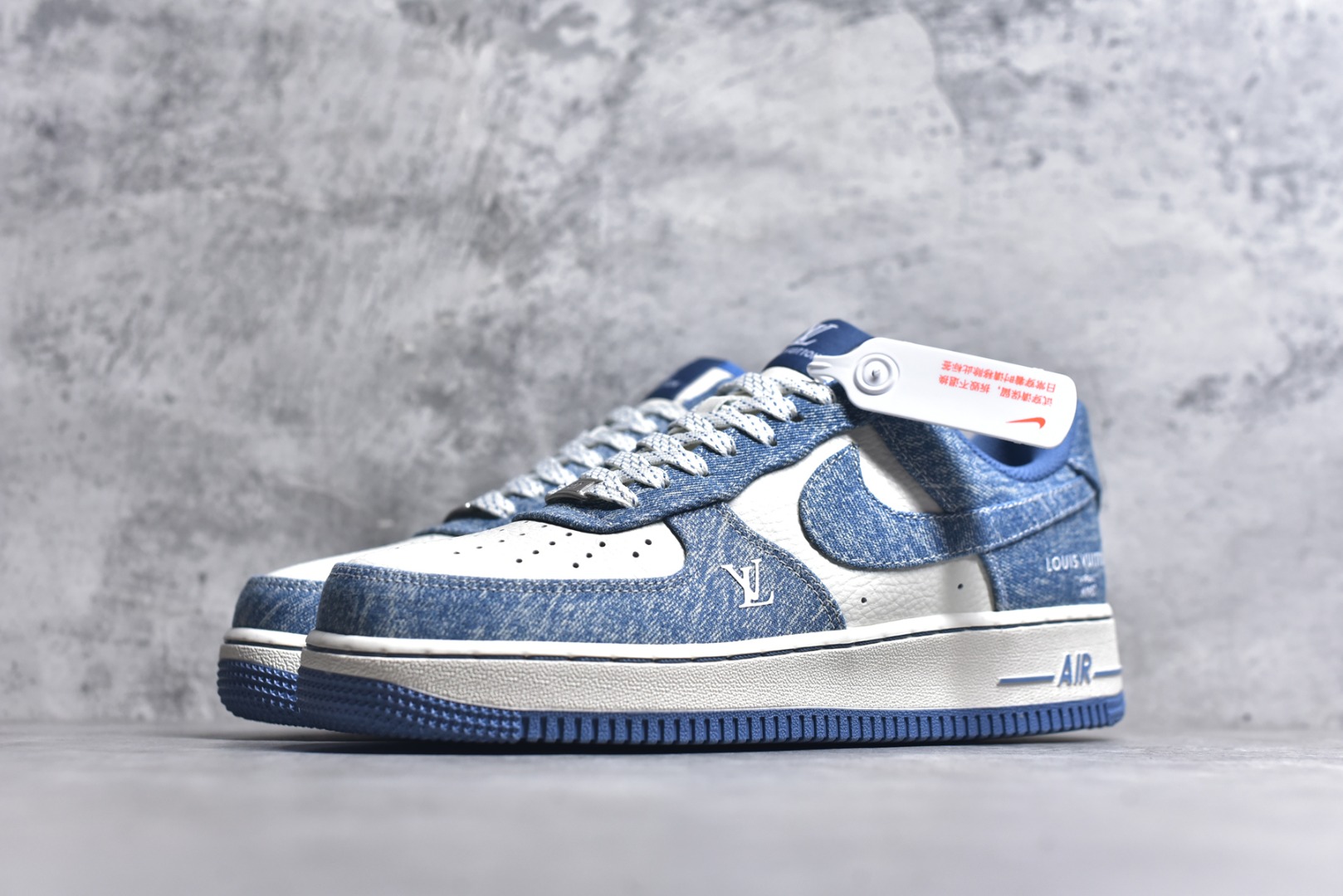 图片[2]-#Nike Air Force 1\’07 Low LV联名 冰蓝牛仔 空军一号低帮休闲板鞋 LW9279-021 #原楦头原纸板 原装鞋盒 原厂鞋底 超高清洁度 细节完美 尺码：36 36.5 37.5 38 38.5 39 40 40.5 41 42 42.5 43 44 44.5 45 9.D4-选品中心