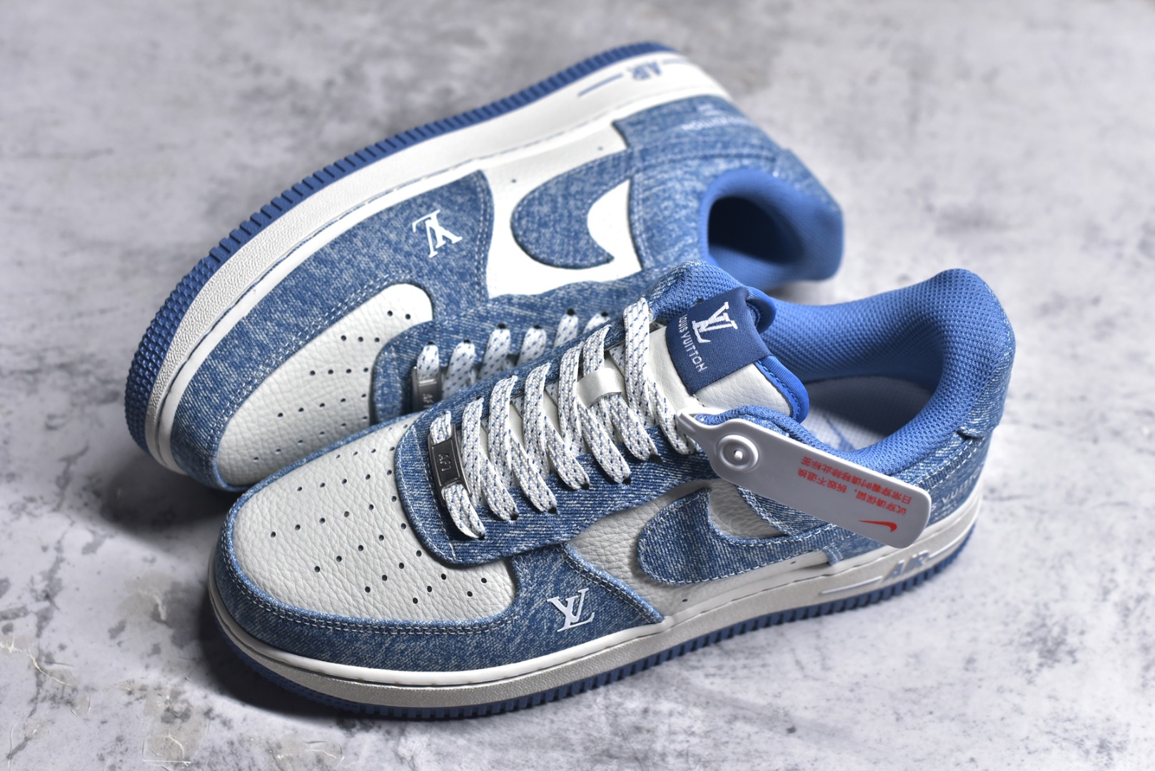 图片[7]-#Nike Air Force 1\’07 Low LV联名 冰蓝牛仔 空军一号低帮休闲板鞋 LW9279-021 #原楦头原纸板 原装鞋盒 原厂鞋底 超高清洁度 细节完美 尺码：36 36.5 37.5 38 38.5 39 40 40.5 41 42 42.5 43 44 44.5 45 9.D4-选品中心