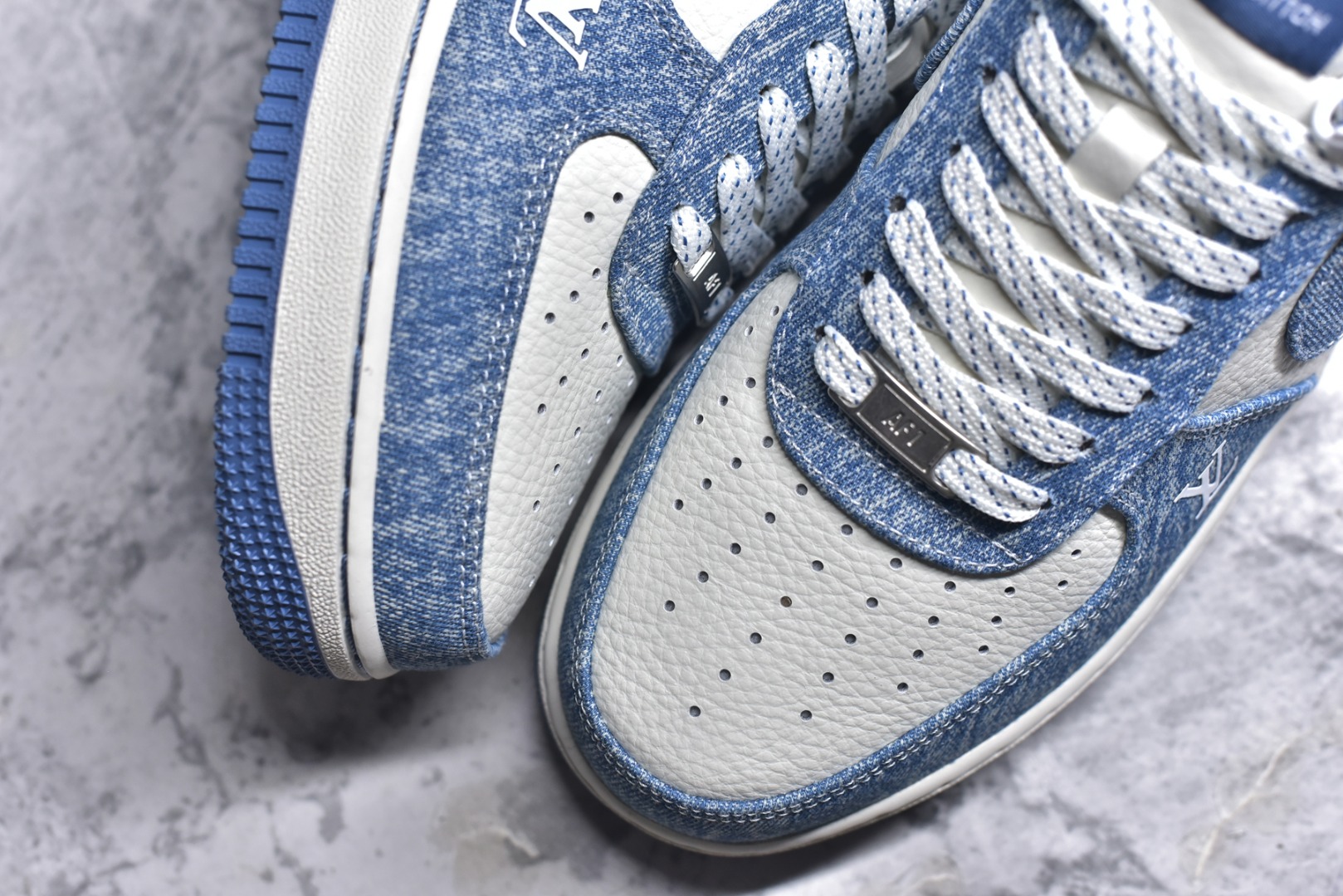 图片[8]-#Nike Air Force 1\’07 Low LV联名 冰蓝牛仔 空军一号低帮休闲板鞋 LW9279-021 #原楦头原纸板 原装鞋盒 原厂鞋底 超高清洁度 细节完美 尺码：36 36.5 37.5 38 38.5 39 40 40.5 41 42 42.5 43 44 44.5 45 9.D4-选品中心