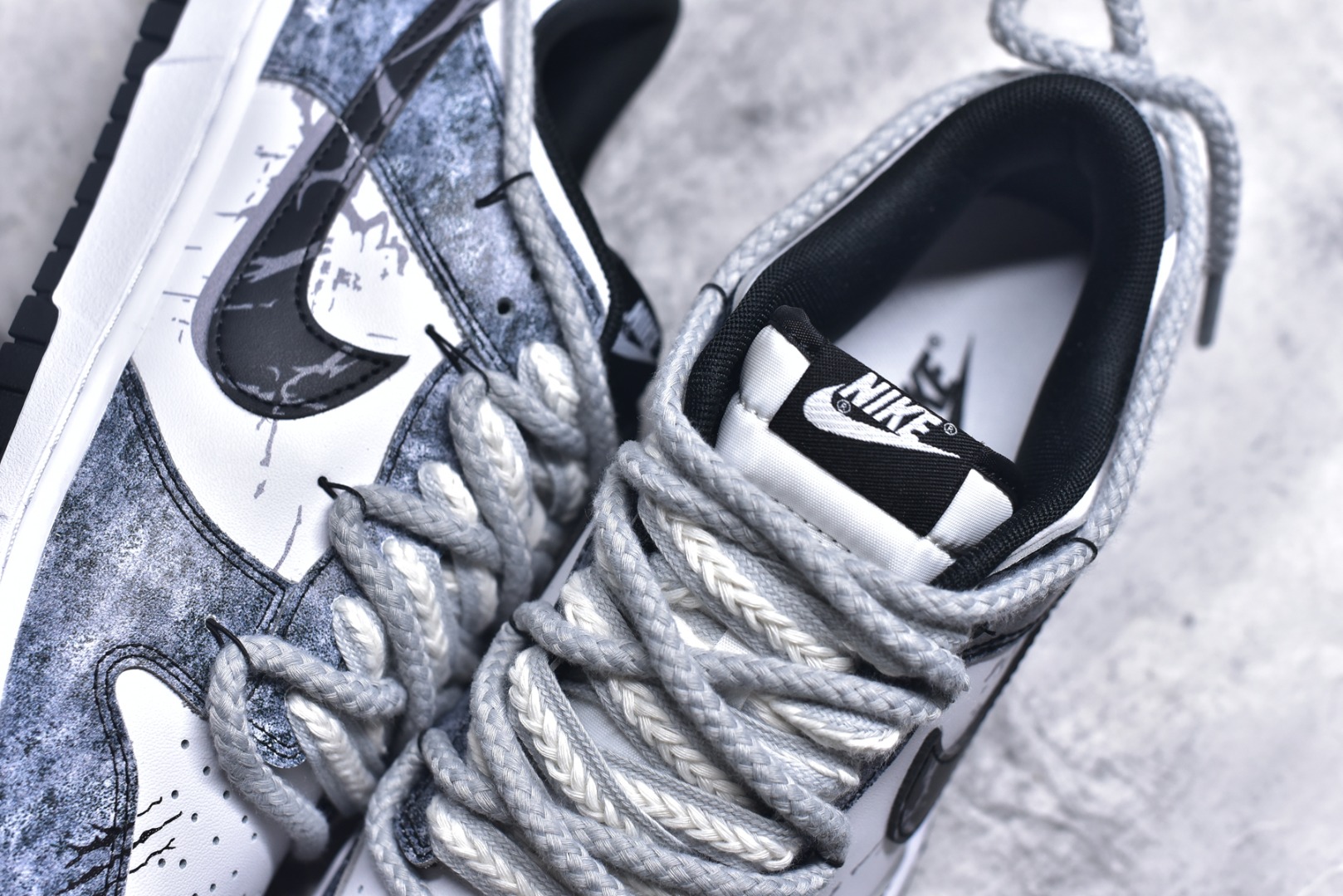 图片[9]-#Nike SB Dunk Low 熊猫恶作剧-滑行轨迹 绑带 低帮休闲板鞋 DD1391-100 #定制鞋盒 大厂纯原品质出货 超高清洁度 皮料切割干净无任何毛边 细节完美 尺码：40 40.5 41 42 42.5 43 44 44.5 45 46 9.E5-选品中心