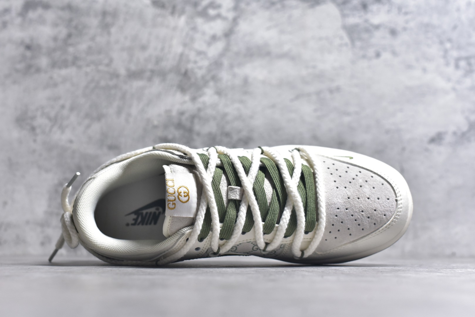 图片[4]-#Nk SB Dunk Low 古驰联名-米绿插花 周年高端定制 低帮休闲板鞋 XX2025-918 #定制鞋盒 大厂纯原品质出货 超高清洁度 皮料切割干净无任何毛边 细节完美 尺码：36 36.5 37.5 38 38.5 39 40 40.5 41 42 42.5 43 44 44.5 45 9.E5-选品中心