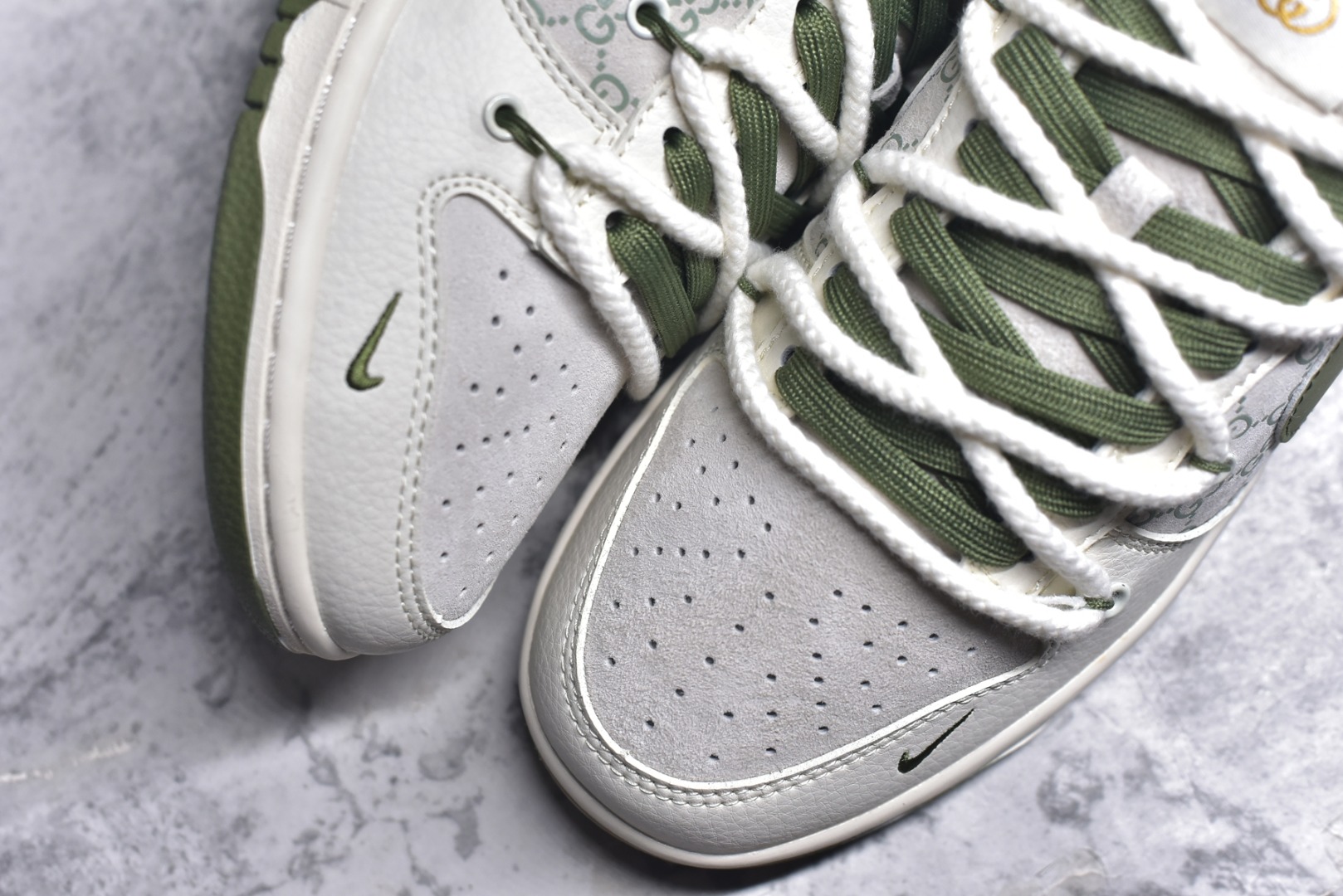 图片[8]-#Nk SB Dunk Low 古驰联名-米绿插花 周年高端定制 低帮休闲板鞋 XX2025-918 #定制鞋盒 大厂纯原品质出货 超高清洁度 皮料切割干净无任何毛边 细节完美 尺码：36 36.5 37.5 38 38.5 39 40 40.5 41 42 42.5 43 44 44.5 45 9.E5-选品中心