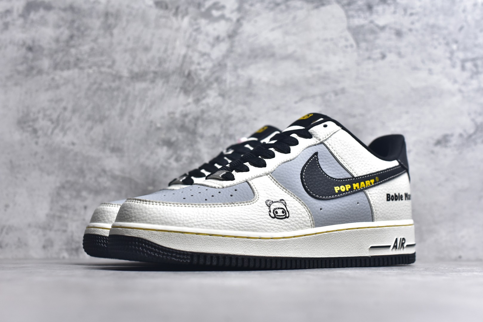 图片[2]-#Nike Air Force 1\’07 Low 泡泡玛特联名 白灰黑金 空军一号低帮休闲板鞋 SC0601-564 #原楦头原纸板 原装鞋盒 原厂鞋底 超高清洁度 细节完美 尺码：36 36.5 37.5 38 38.5 39 40 40.5 41 42 42.5 43 44 44.5 45 9.D4-选品中心