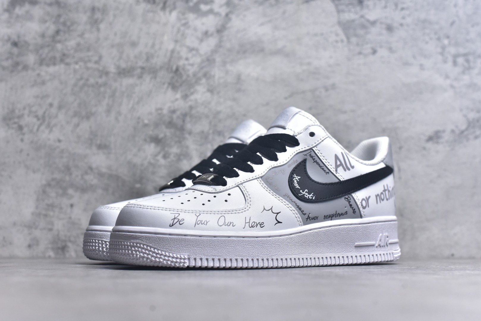 图片[2]-#Nike Air Force 1\’07 Low 定制白 空军一号定制休闲板鞋 ZH0316-087 #原楦头原纸板 原装鞋盒 定制五金配件 内置全掌气垫 原厂鞋底 尺码：36 36.5 37.5 38 38.5 39 40 40.5 41 42 42.5 43 44 44.5 45 K.D4-选品中心