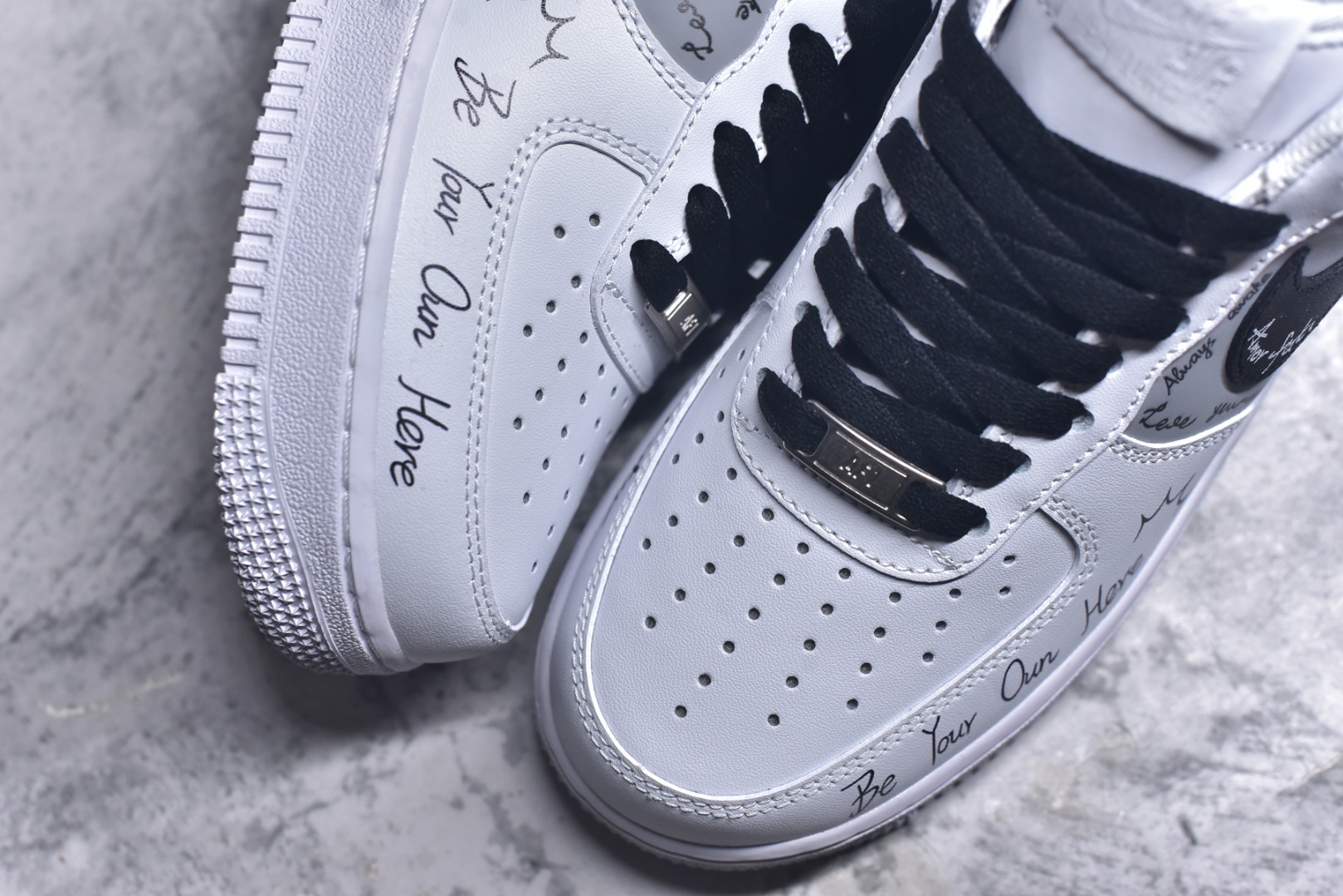 图片[8]-#Nike Air Force 1\’07 Low 定制白 空军一号定制休闲板鞋 ZH0316-087 #原楦头原纸板 原装鞋盒 定制五金配件 内置全掌气垫 原厂鞋底 尺码：36 36.5 37.5 38 38.5 39 40 40.5 41 42 42.5 43 44 44.5 45 K.D4-选品中心