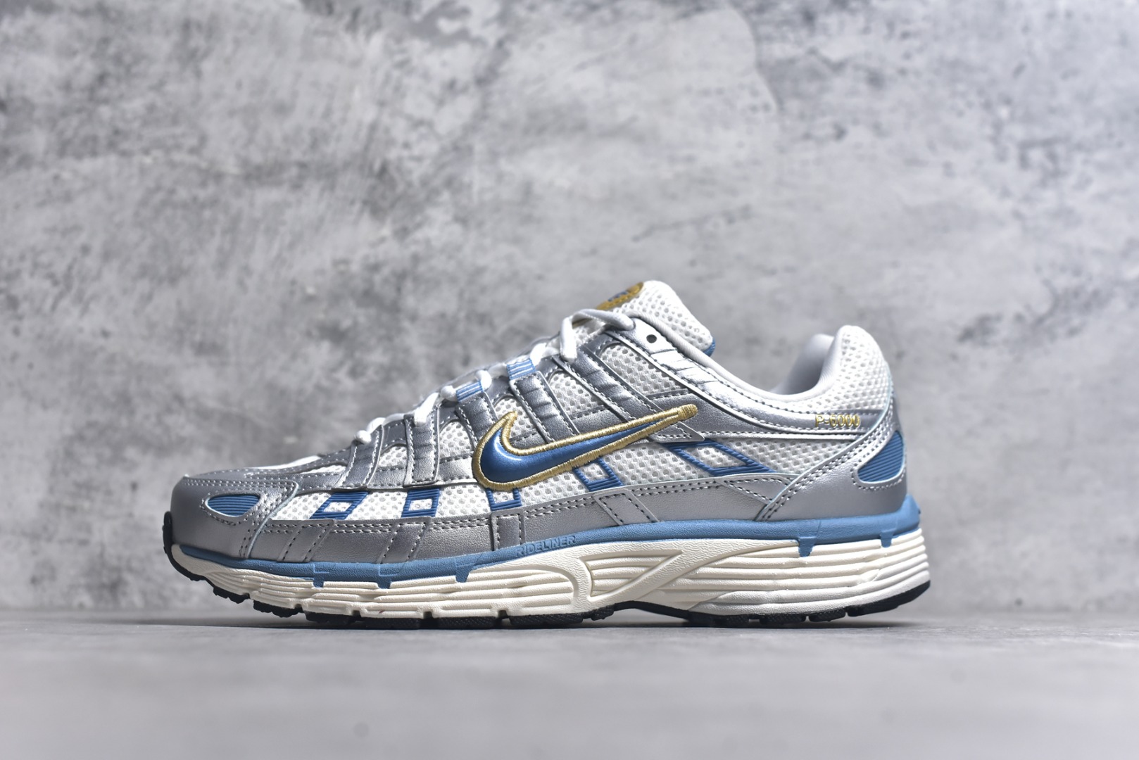 #NK P-6000 复古老爹休闲运动鞋 银蓝 全新公司级品质 组合大底 中底拉帮等细节区别市售通货品质 市面唯一正确三明治网面 货号： HJ7246-100 尺码：36 36.5 37.5 38 38.5 39 40 40.5 41 42 42.5 43 44 44.5 45-选品中心