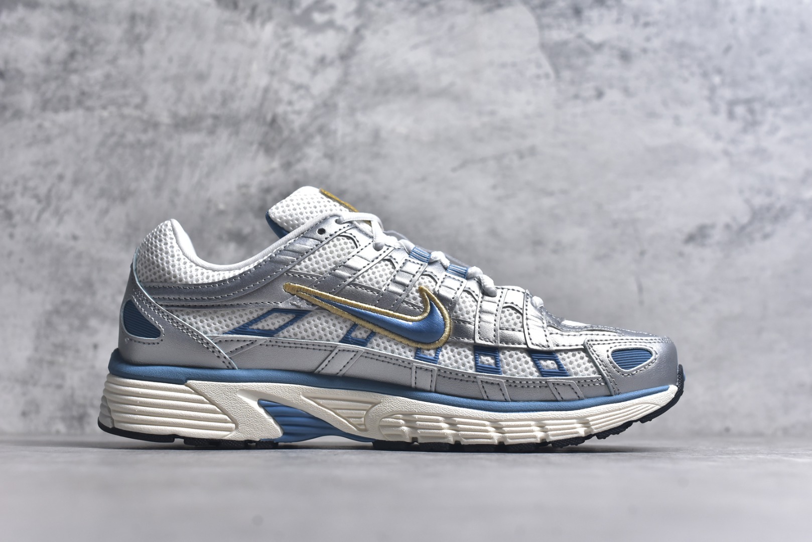 图片[3]-#NK P-6000 复古老爹休闲运动鞋 银蓝 全新公司级品质 组合大底 中底拉帮等细节区别市售通货品质 市面唯一正确三明治网面 货号： HJ7246-100 尺码：36 36.5 37.5 38 38.5 39 40 40.5 41 42 42.5 43 44 44.5 45-选品中心