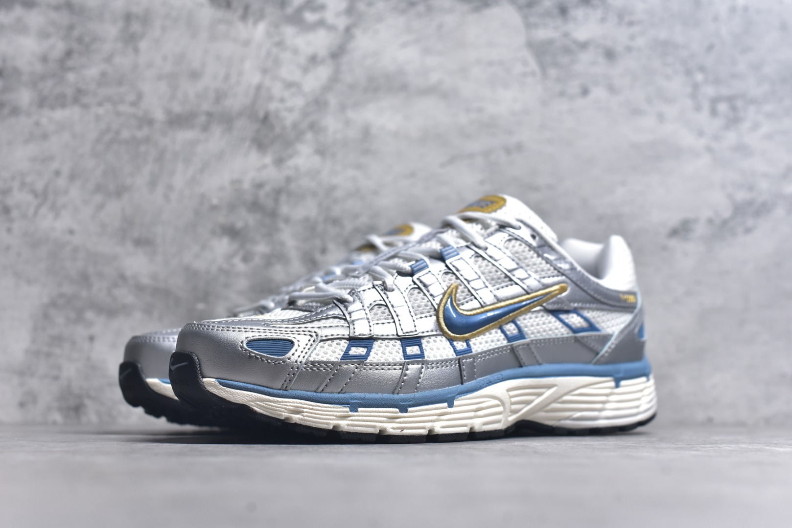 图片[2]-#NK P-6000 复古老爹休闲运动鞋 银蓝 全新公司级品质 组合大底 中底拉帮等细节区别市售通货品质 市面唯一正确三明治网面 货号： HJ7246-100 尺码：36 36.5 37.5 38 38.5 39 40 40.5 41 42 42.5 43 44 44.5 45-选品中心