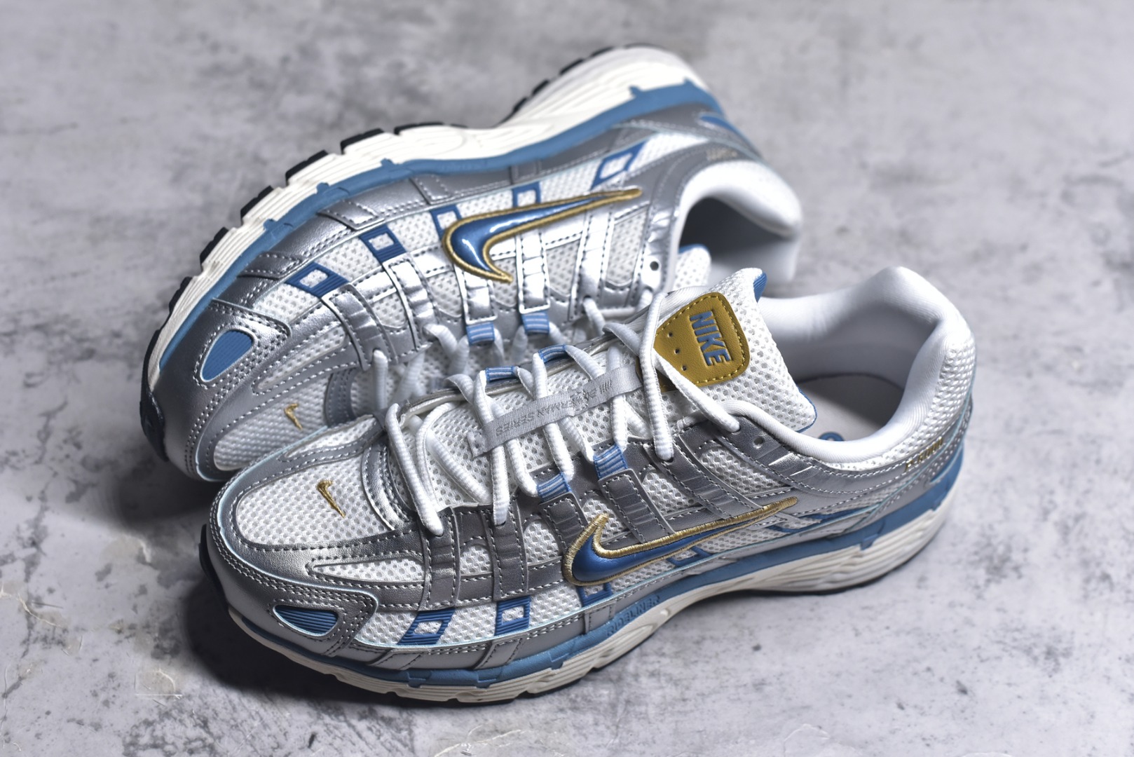 图片[7]-#NK P-6000 复古老爹休闲运动鞋 银蓝 全新公司级品质 组合大底 中底拉帮等细节区别市售通货品质 市面唯一正确三明治网面 货号： HJ7246-100 尺码：36 36.5 37.5 38 38.5 39 40 40.5 41 42 42.5 43 44 44.5 45-选品中心