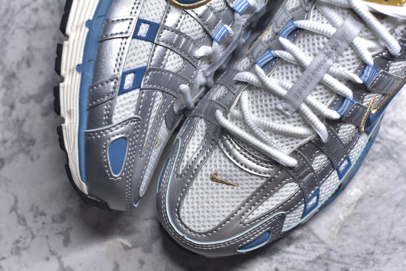 图片[8]-#NK P-6000 复古老爹休闲运动鞋 银蓝 全新公司级品质 组合大底 中底拉帮等细节区别市售通货品质 市面唯一正确三明治网面 货号： HJ7246-100 尺码：36 36.5 37.5 38 38.5 39 40 40.5 41 42 42.5 43 44 44.5 45-选品中心