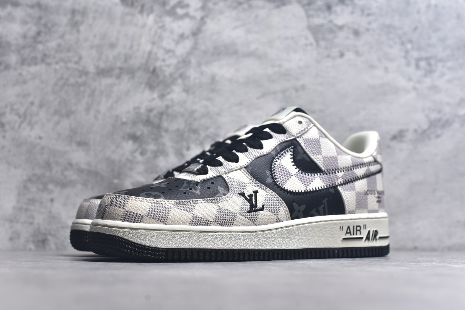 图片[2]-#Nike Air Force 1\’07 Low LV联名 格纹雾灰 空军一号低帮休闲板鞋 SC0601-562 #原楦头原纸板 原装鞋盒 定制五金配件 内置全掌气垫 原厂鞋底 尺码：36 36.5 37.5 38 38.5 39 40 40.5 41 42 42.5 43 44 44.5 45 9.D4-选品中心