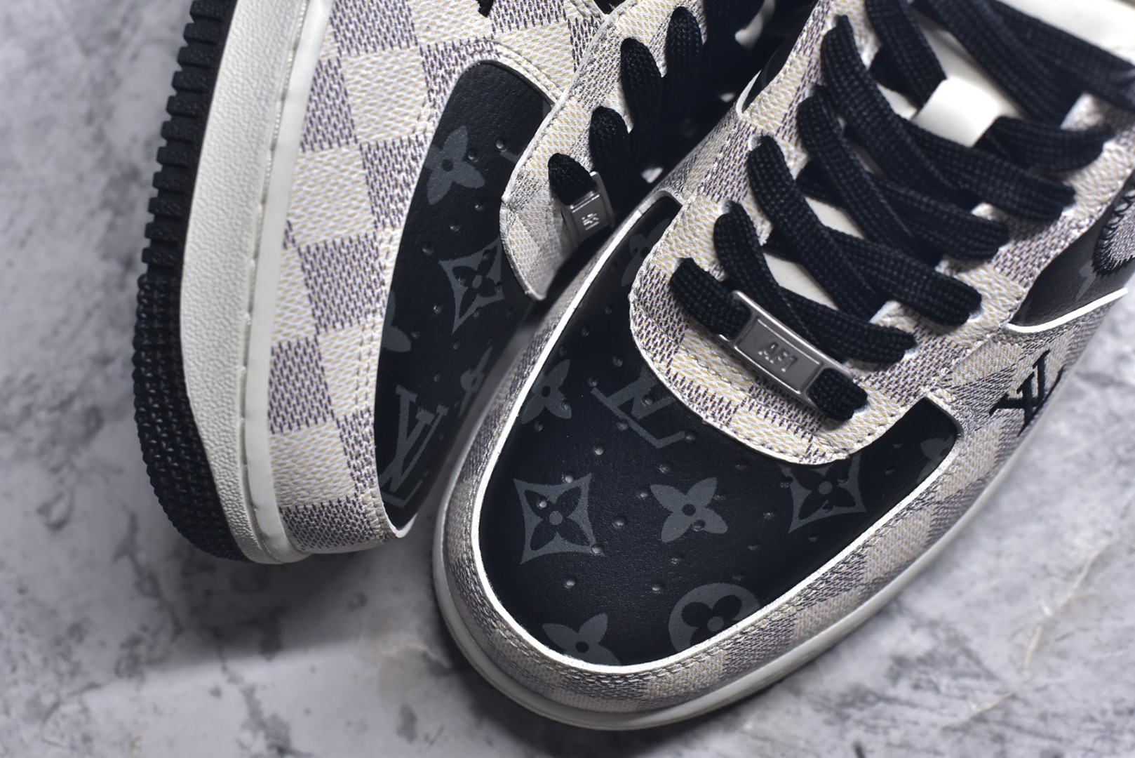 图片[8]-#Nike Air Force 1\’07 Low LV联名 格纹雾灰 空军一号低帮休闲板鞋 SC0601-562 #原楦头原纸板 原装鞋盒 定制五金配件 内置全掌气垫 原厂鞋底 尺码：36 36.5 37.5 38 38.5 39 40 40.5 41 42 42.5 43 44 44.5 45 9.D4-选品中心