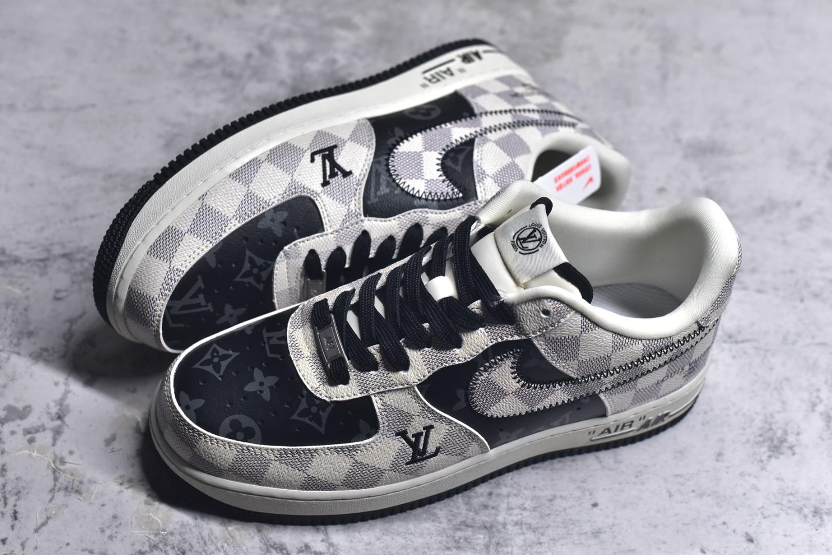 图片[7]-#Nike Air Force 1\’07 Low LV联名 格纹雾灰 空军一号低帮休闲板鞋 SC0601-562 #原楦头原纸板 原装鞋盒 定制五金配件 内置全掌气垫 原厂鞋底 尺码：36 36.5 37.5 38 38.5 39 40 40.5 41 42 42.5 43 44 44.5 45 9.D4-选品中心