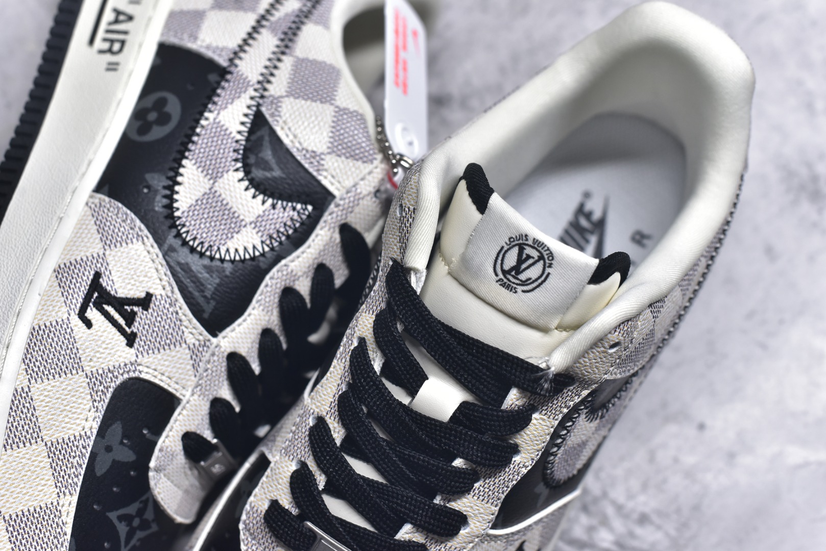 图片[9]-#Nike Air Force 1\’07 Low LV联名 格纹雾灰 空军一号低帮休闲板鞋 SC0601-562 #原楦头原纸板 原装鞋盒 定制五金配件 内置全掌气垫 原厂鞋底 尺码：36 36.5 37.5 38 38.5 39 40 40.5 41 42 42.5 43 44 44.5 45 9.D4-选品中心