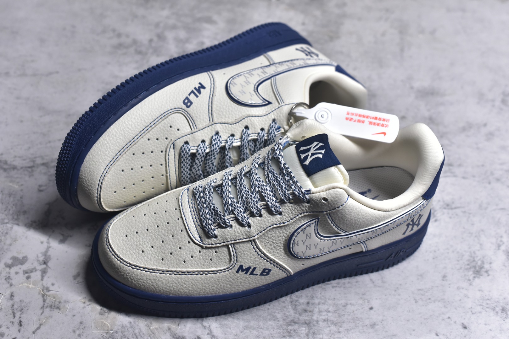 图片[7]-#Nike Air Force 1\’07 Low MLB联名 米蓝线反光 空军一号低帮休闲板鞋 KJ1688-010 #原楦头原纸板 原装鞋盒 定制五金配件 内置全掌气垫 原厂鞋底 尺码：36 36.5 37.5 38 38.5 39 40 40.5 41 42 42.5 43 44 44.5 45 9.D4-选品中心