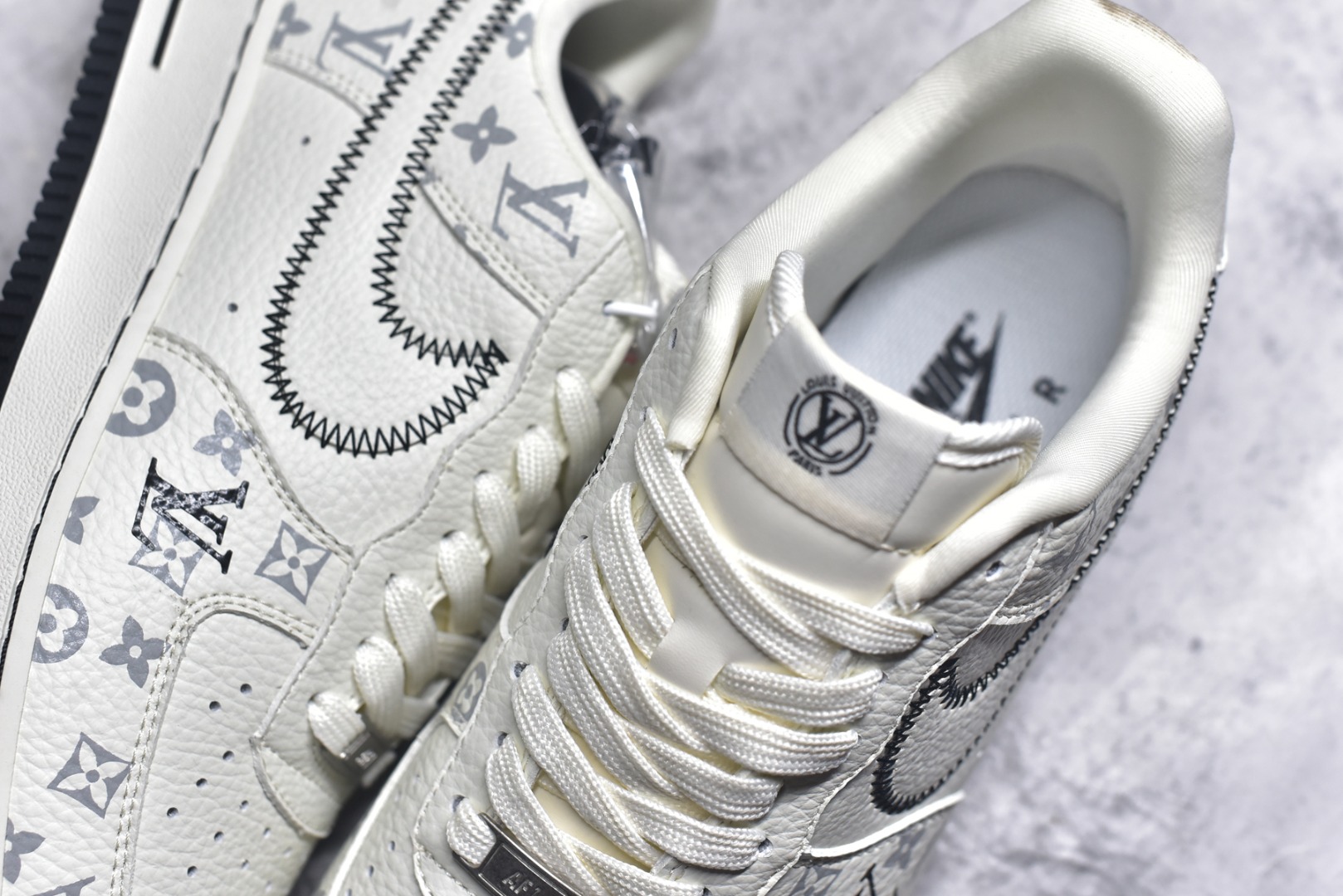 图片[9]-#Nike Air Force 1\’07 Low LV联名 米白黑线 空军一号低帮休闲板鞋 SC0601-557 #原楦头原纸板 原装鞋盒 定制五金配件 内置全掌气垫 原厂鞋底 尺码：36 36.5 37.5 38 38.5 39 40 40.5 41 42 42.5 43 44 44.5 45 9.D4-选品中心