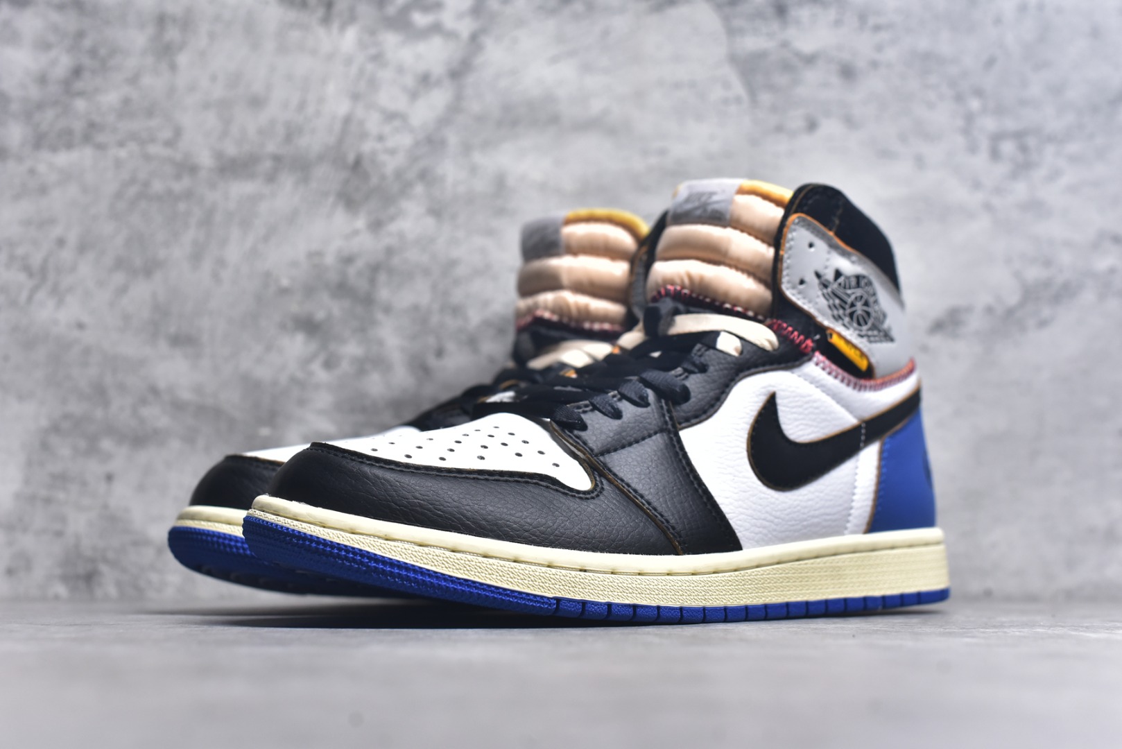 图片[2]-#Union x Air Jordan 1 Retro High高帮aj1 乔丹一代经典复古运动篮球板鞋 大厂福利 全头层皮料 原楦原纸板 细节如图所 尺码： 36 36.5 37.5 38 38.5 39 40 40.5 41 42 42.5 43 44 44.5 45 46 47.5-选品中心